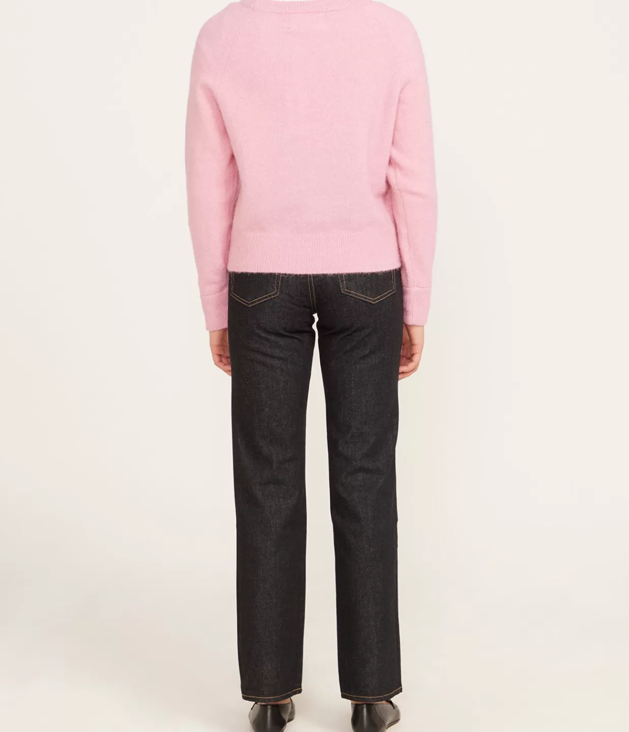 Fashion Nor O Short Knit In Orchid Smoke Knitwear