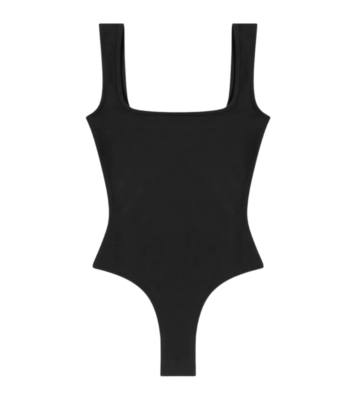 Online Nur Square Neck Bodysuit In Black Tops