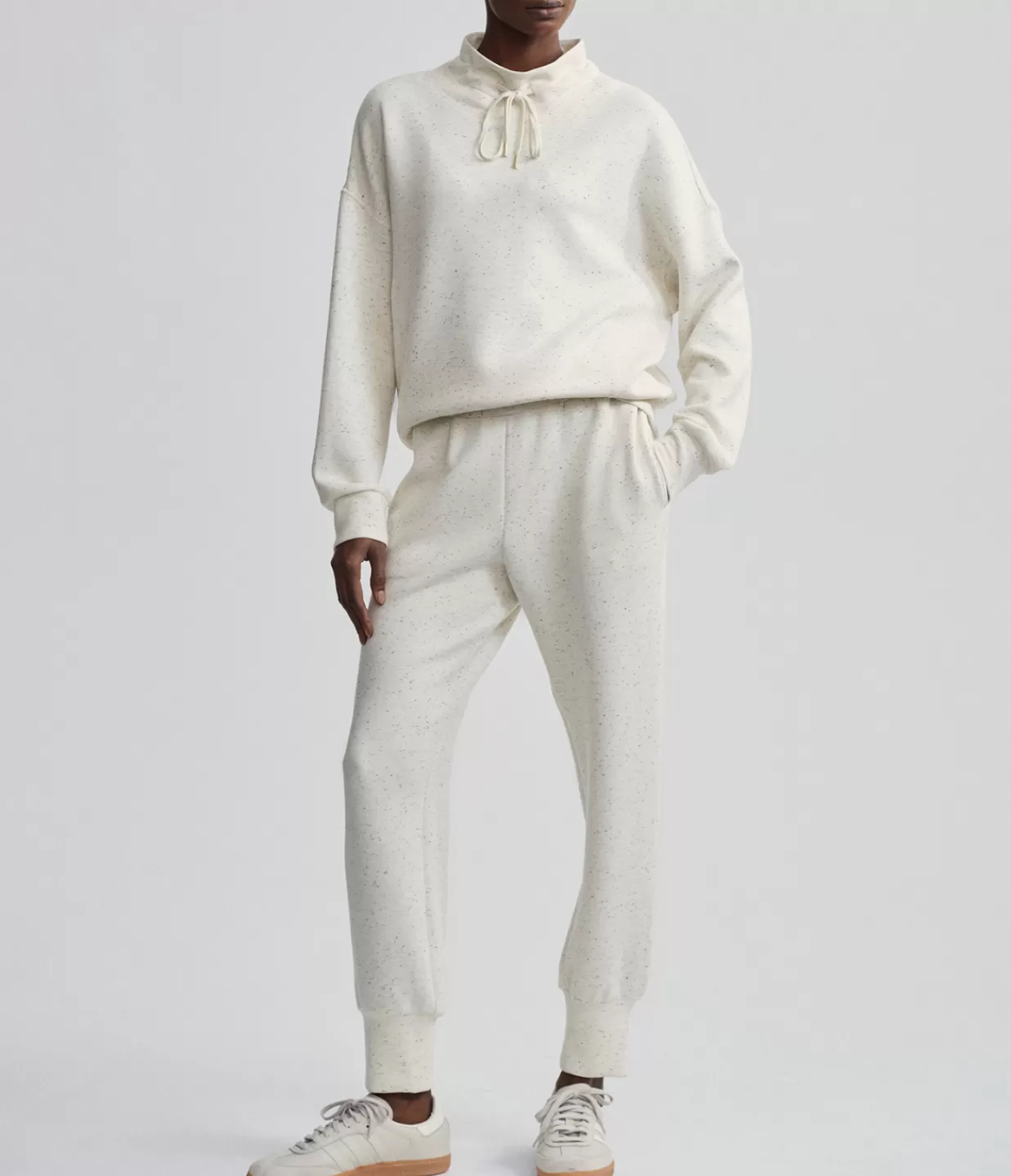 Clearance Oakdale Sweat In Ivory Marl Fleck Loungewear