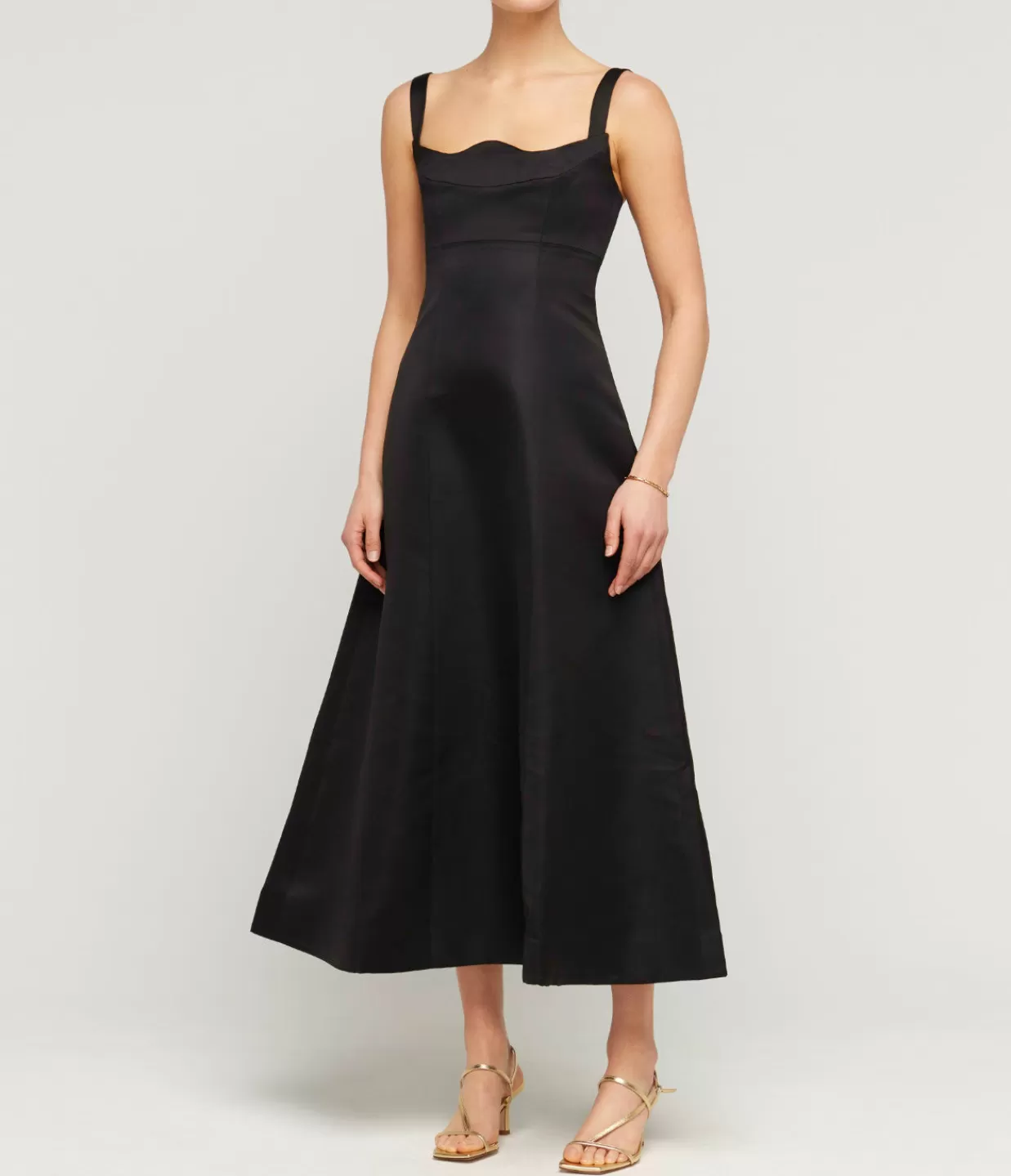 Best Sale Odette Midi Dress In Ebony Dresses