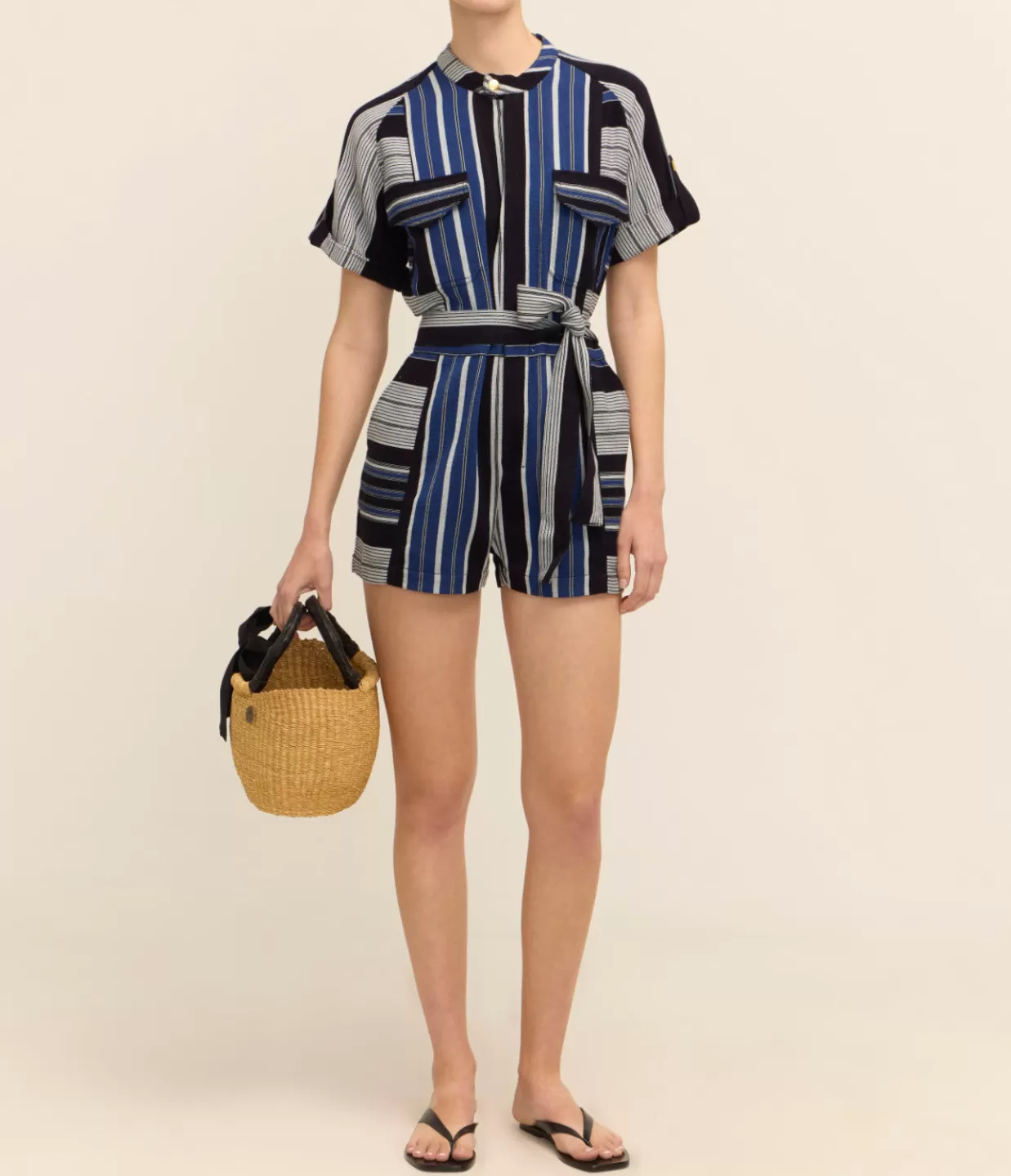 Cheap Orpheus Playsuit Dress In Delos Stripe Jumpsuits