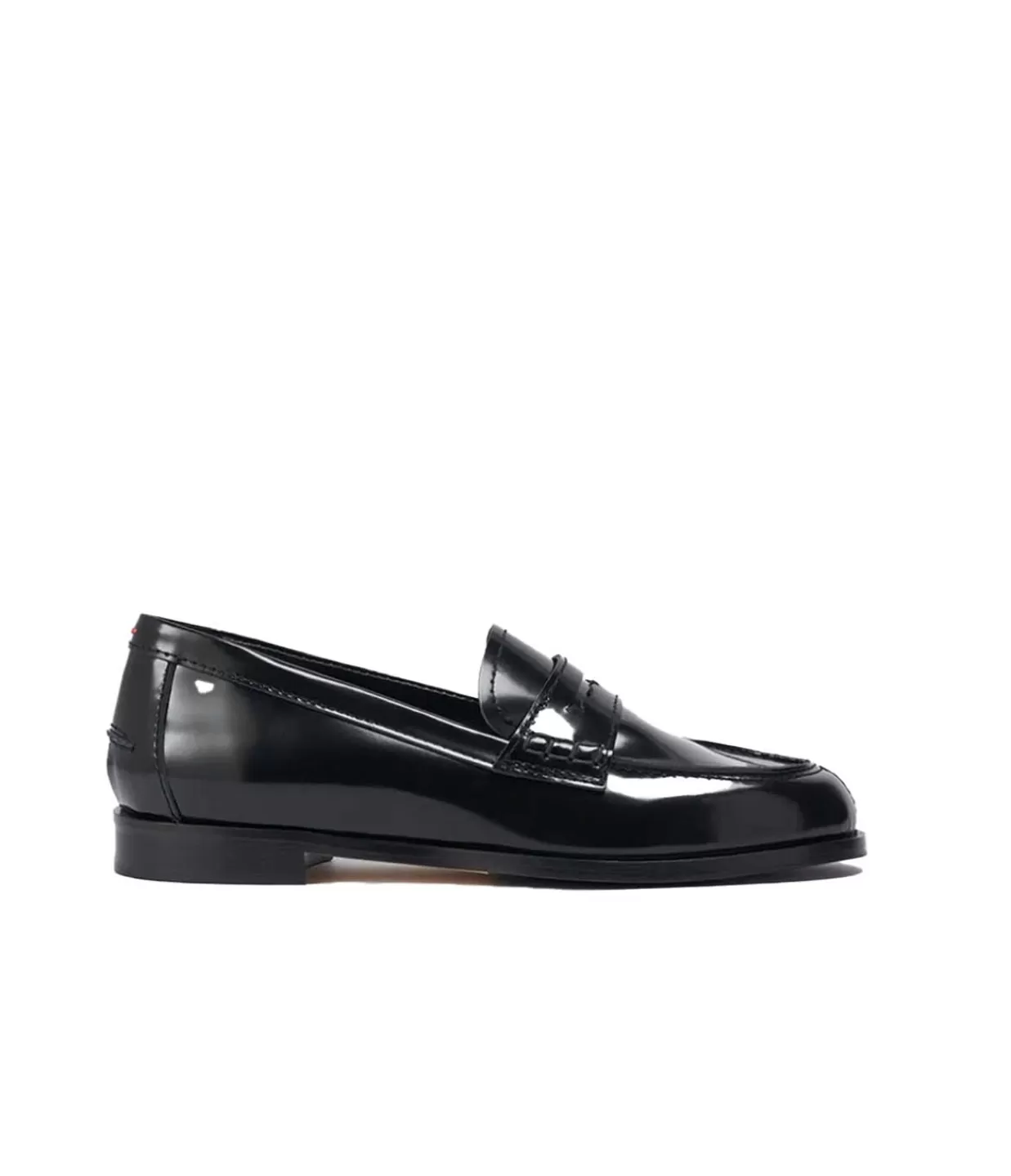 Best Oscar Calf Leather Loafer In Black Flat Shoes