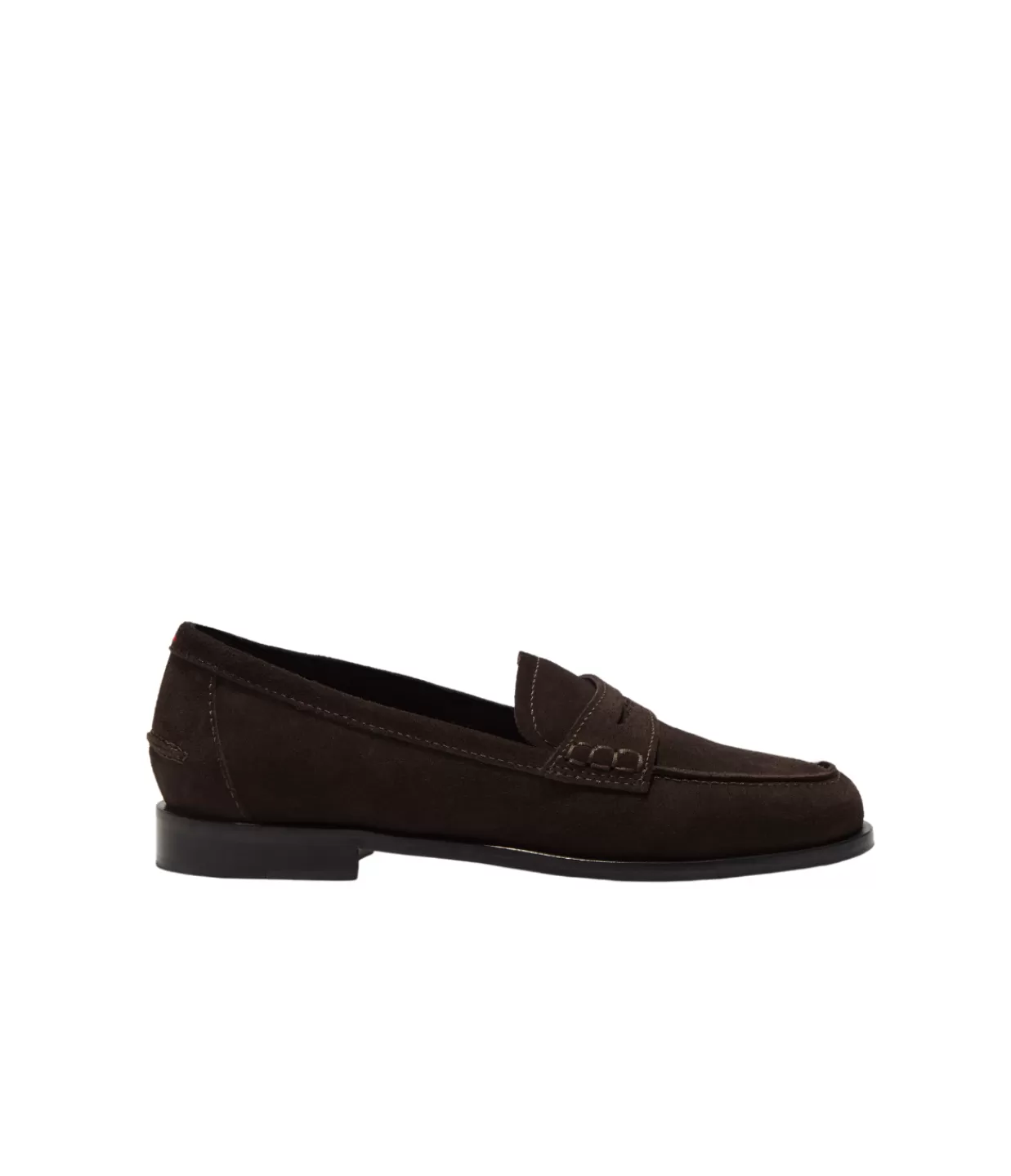 Best Oscar Suede Loafer In Moka Flat Shoes