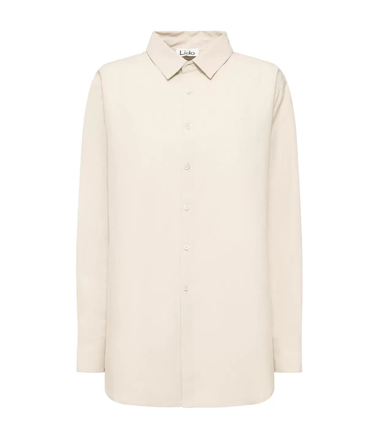Best Sale Oversized Long Sleeve Linen And Cotton Shirt In Ivory Swim & Resortwear