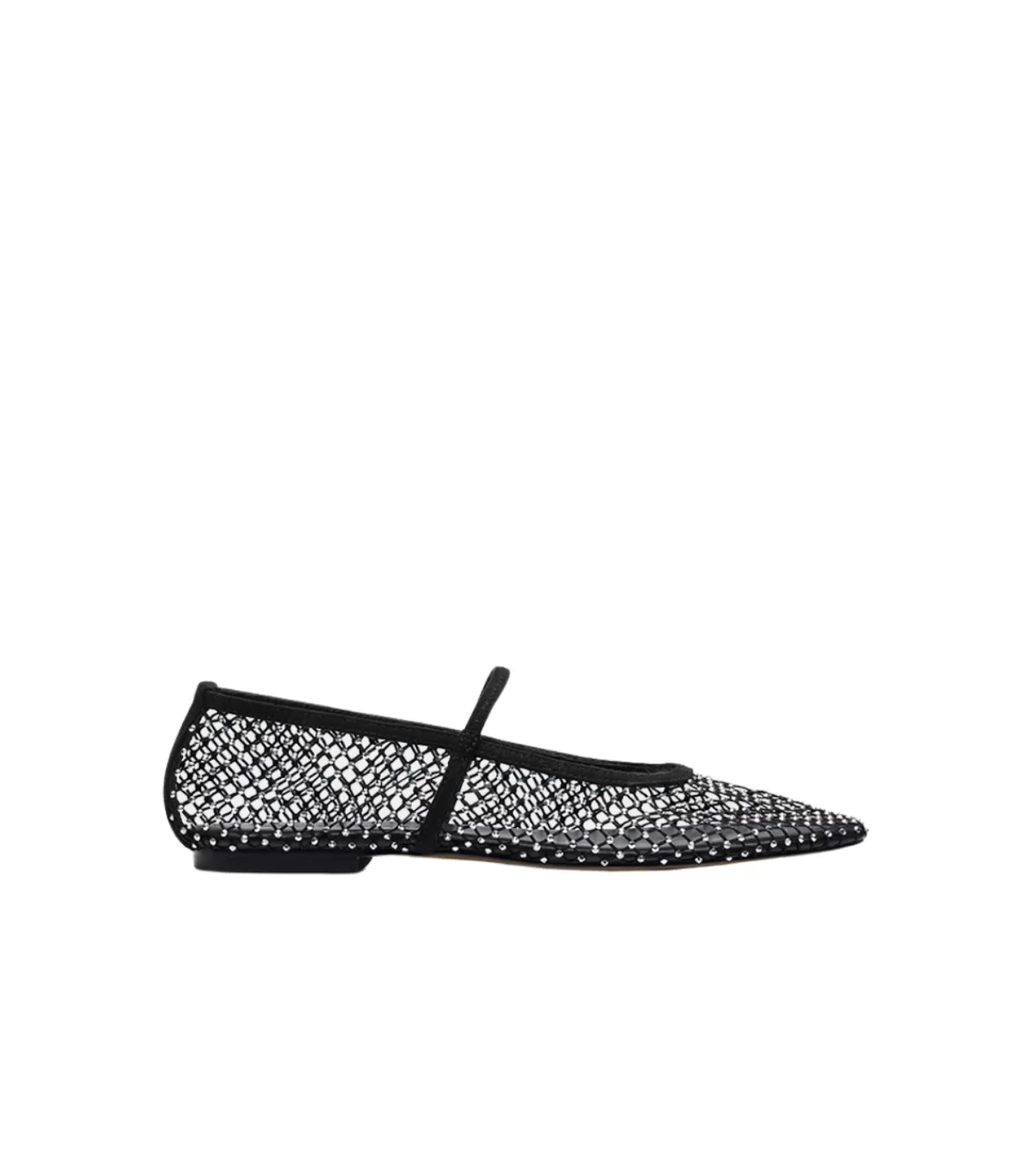 Outlet Pheobe Mesh Flat In Black Flat Shoes