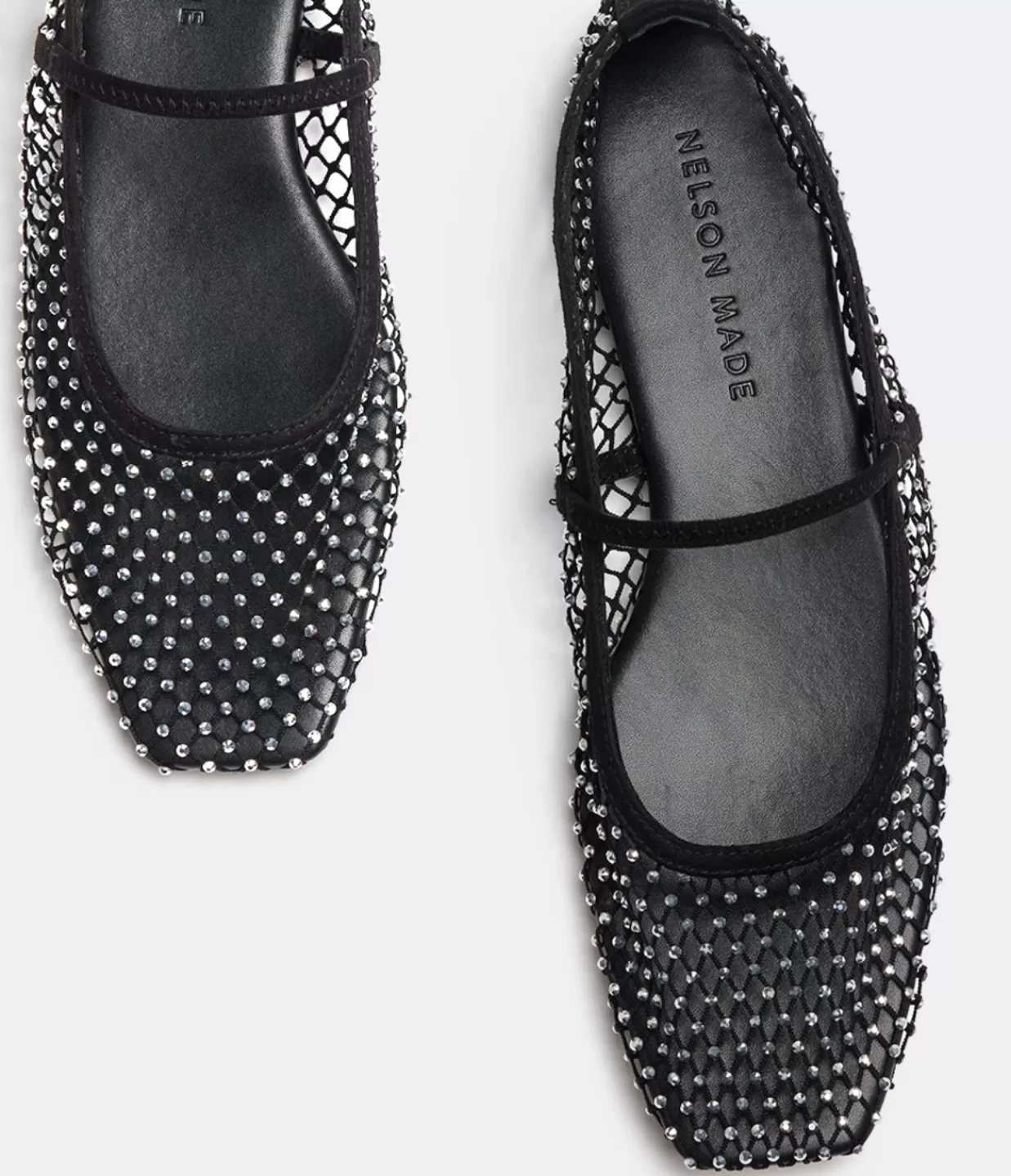 Outlet Pheobe Mesh Flat In Black Flat Shoes