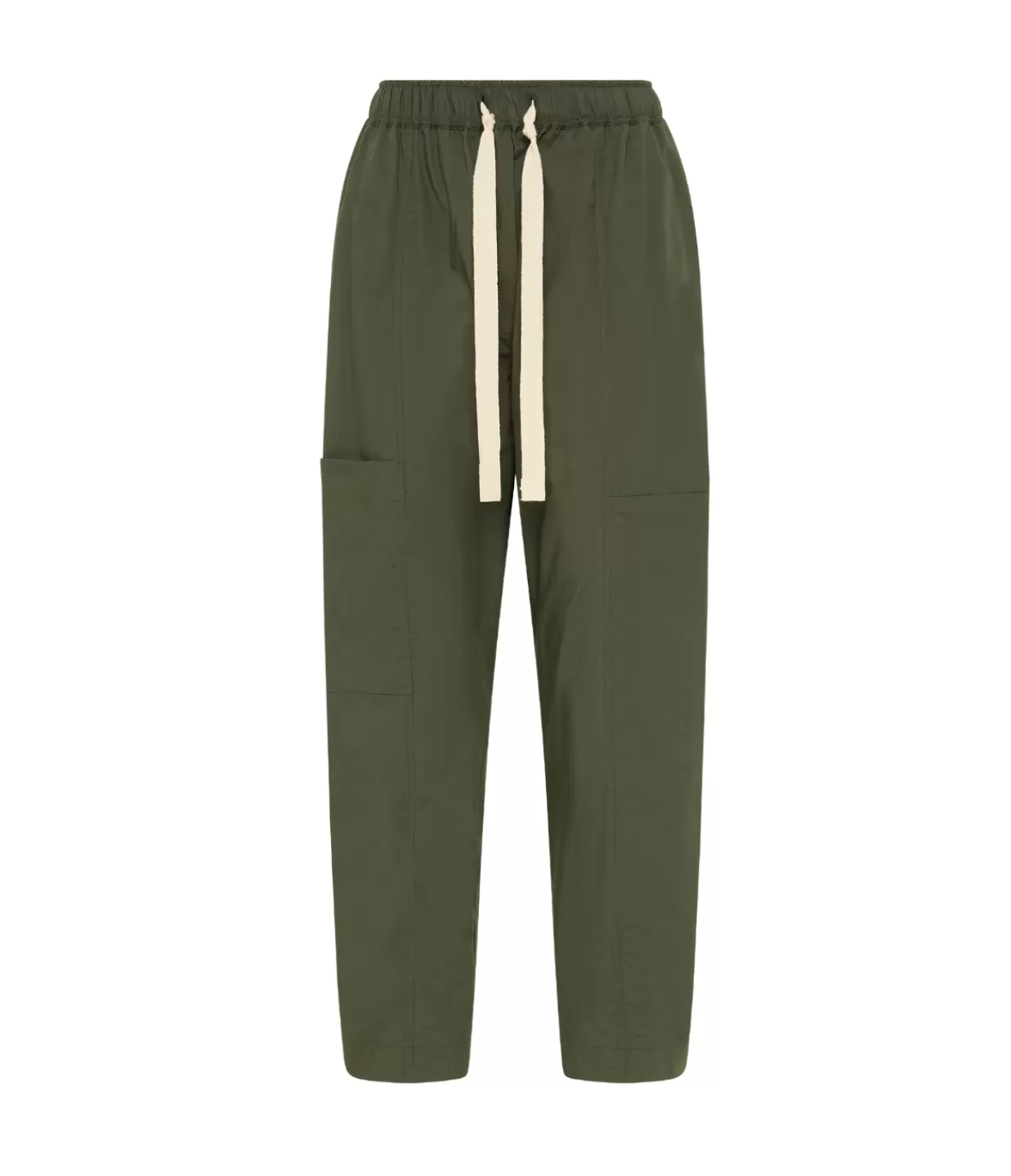 Fashion Poplin Pant In Olive Pants