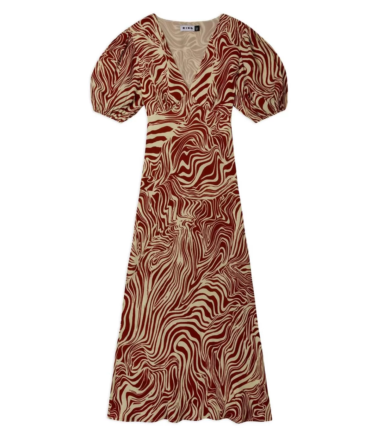 Online Poppy Dress In Brown Marble Zebra Dresses