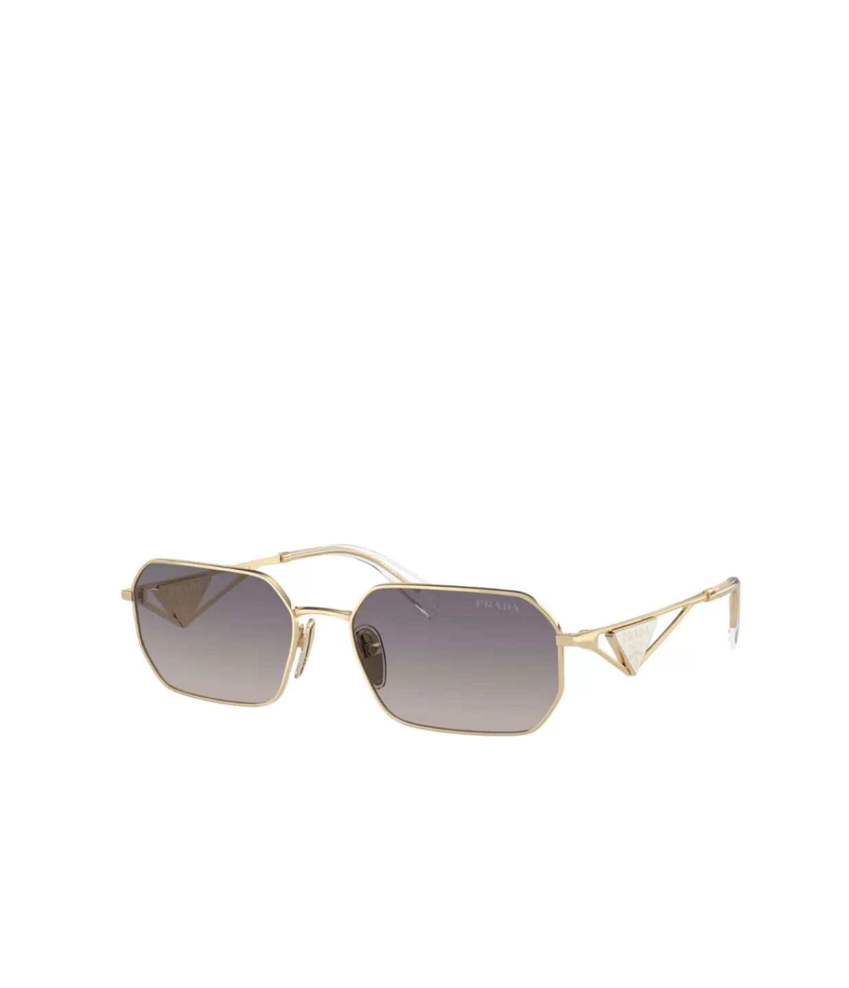 Clearance Metal Frame Hexagonal Sunglasses In Gold Sunglasses