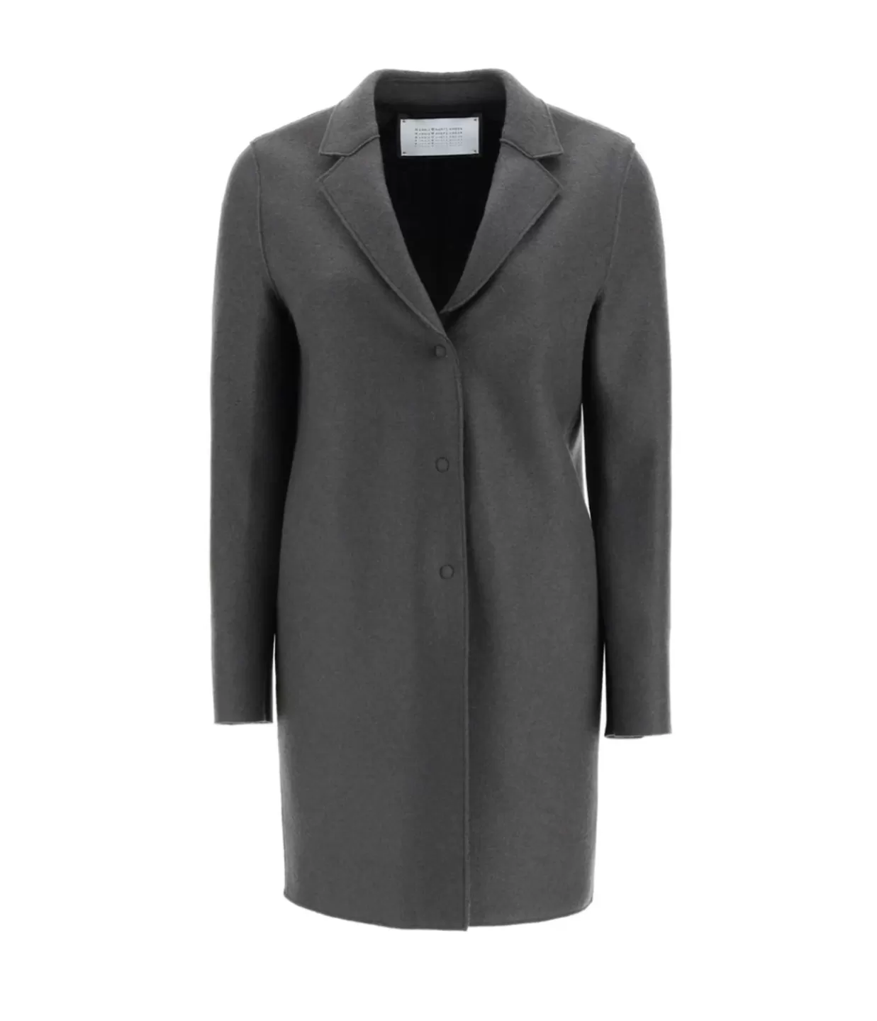 Shop Pressed Wool Cocoon Coat In Grey Marle Jackets & Outerwear