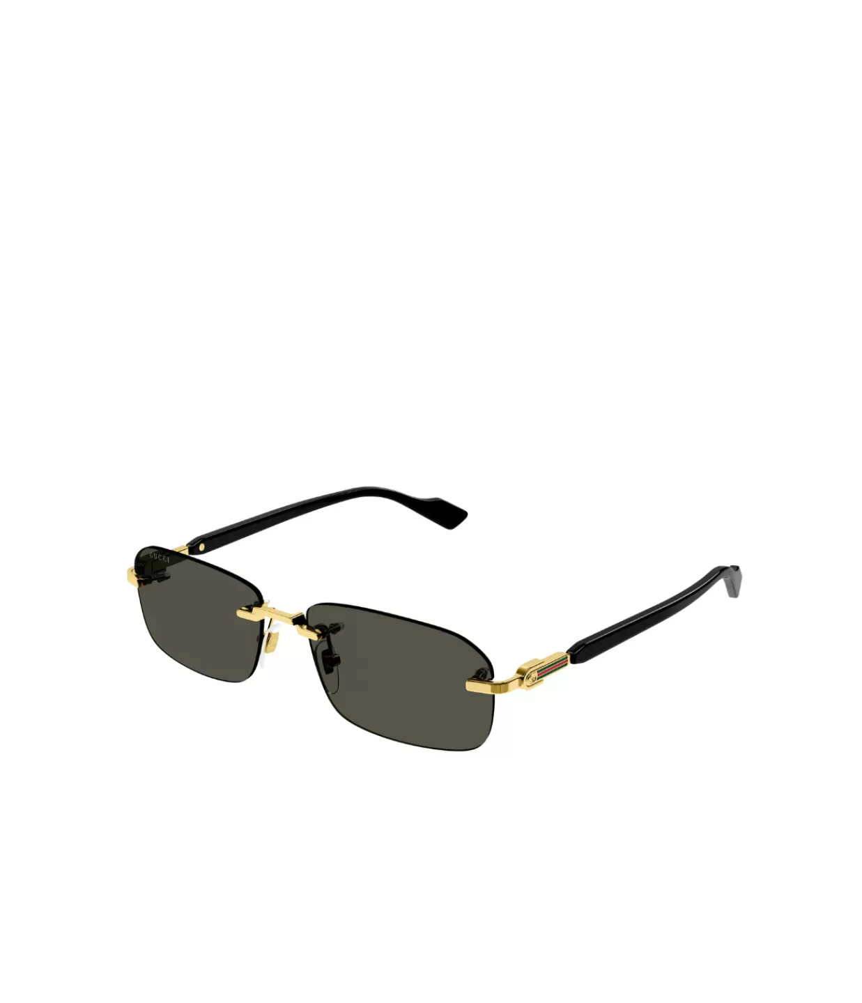 Store Rectangular Frame Sunglasses In Gold Sunglasses