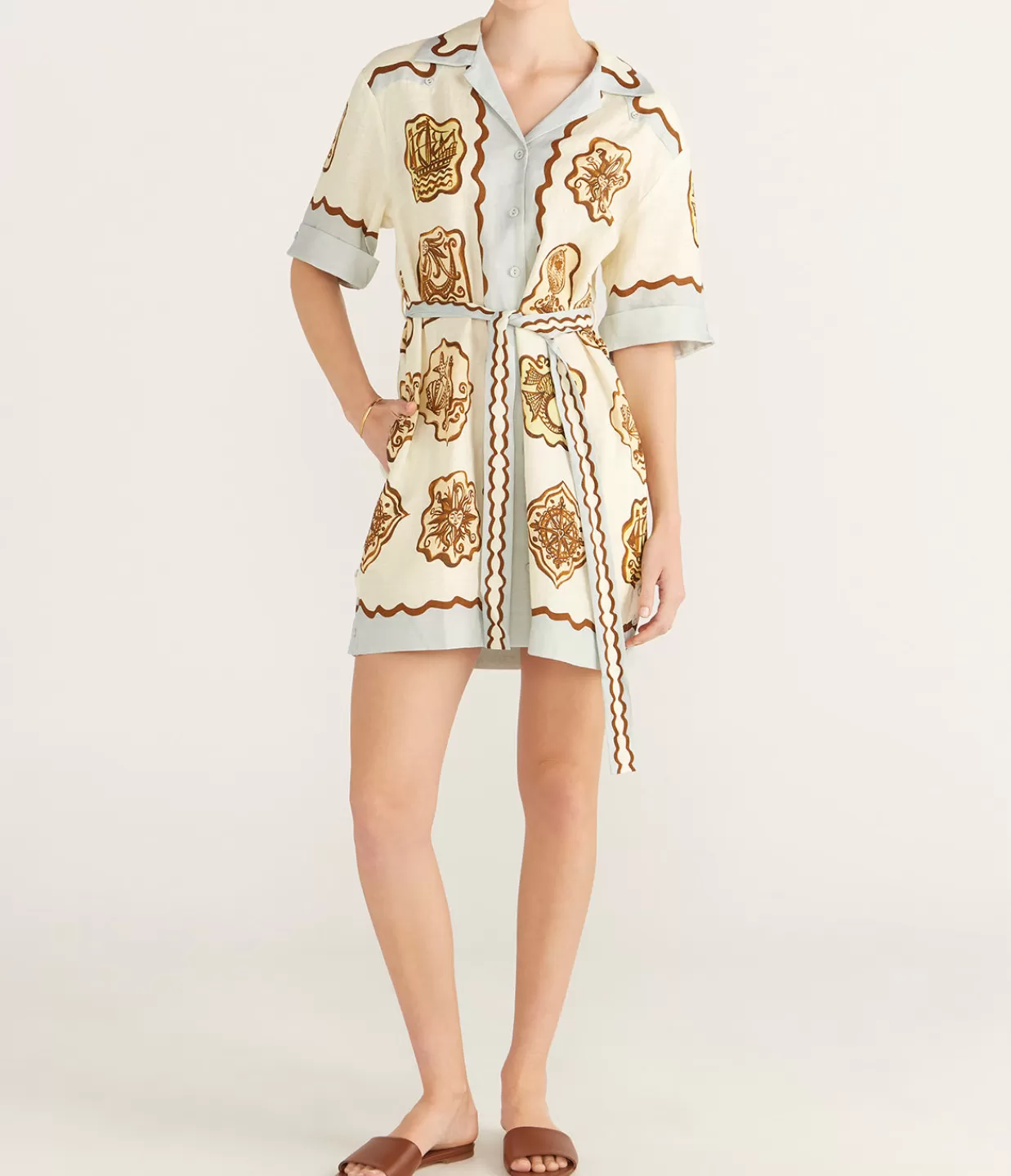 Discount Relic Mini Dress In Cream Dresses