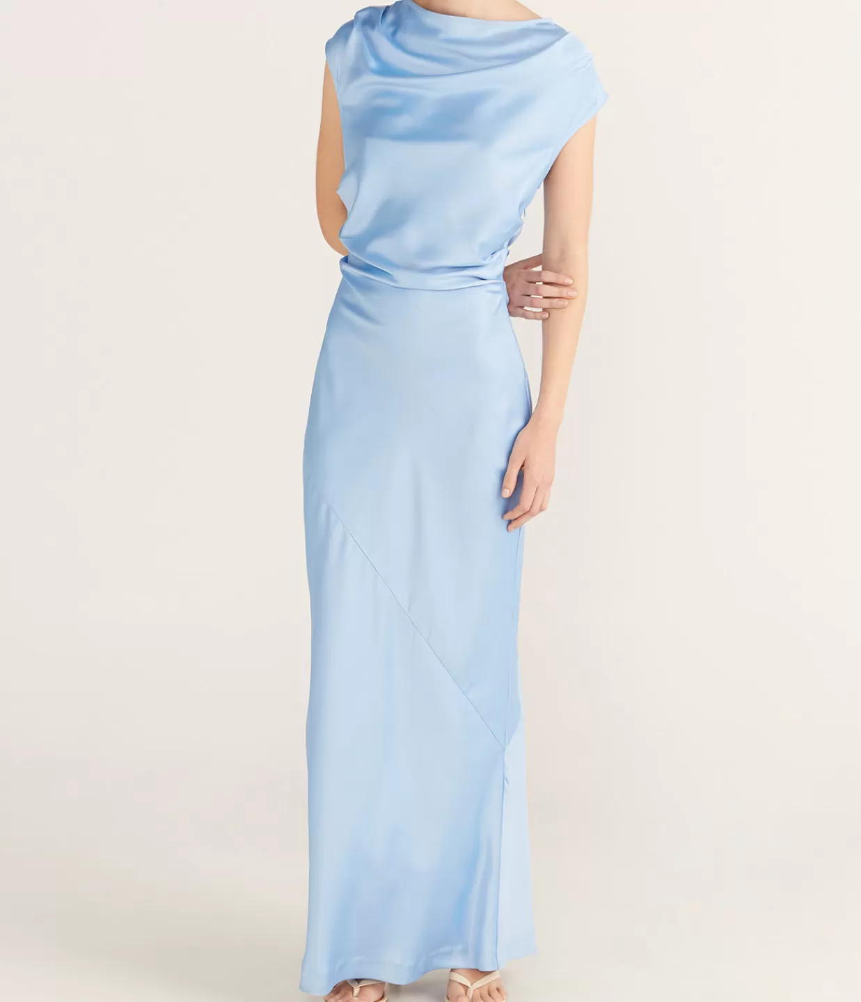 Cheap Rina Maxi Dress In Sky Blue Dresses