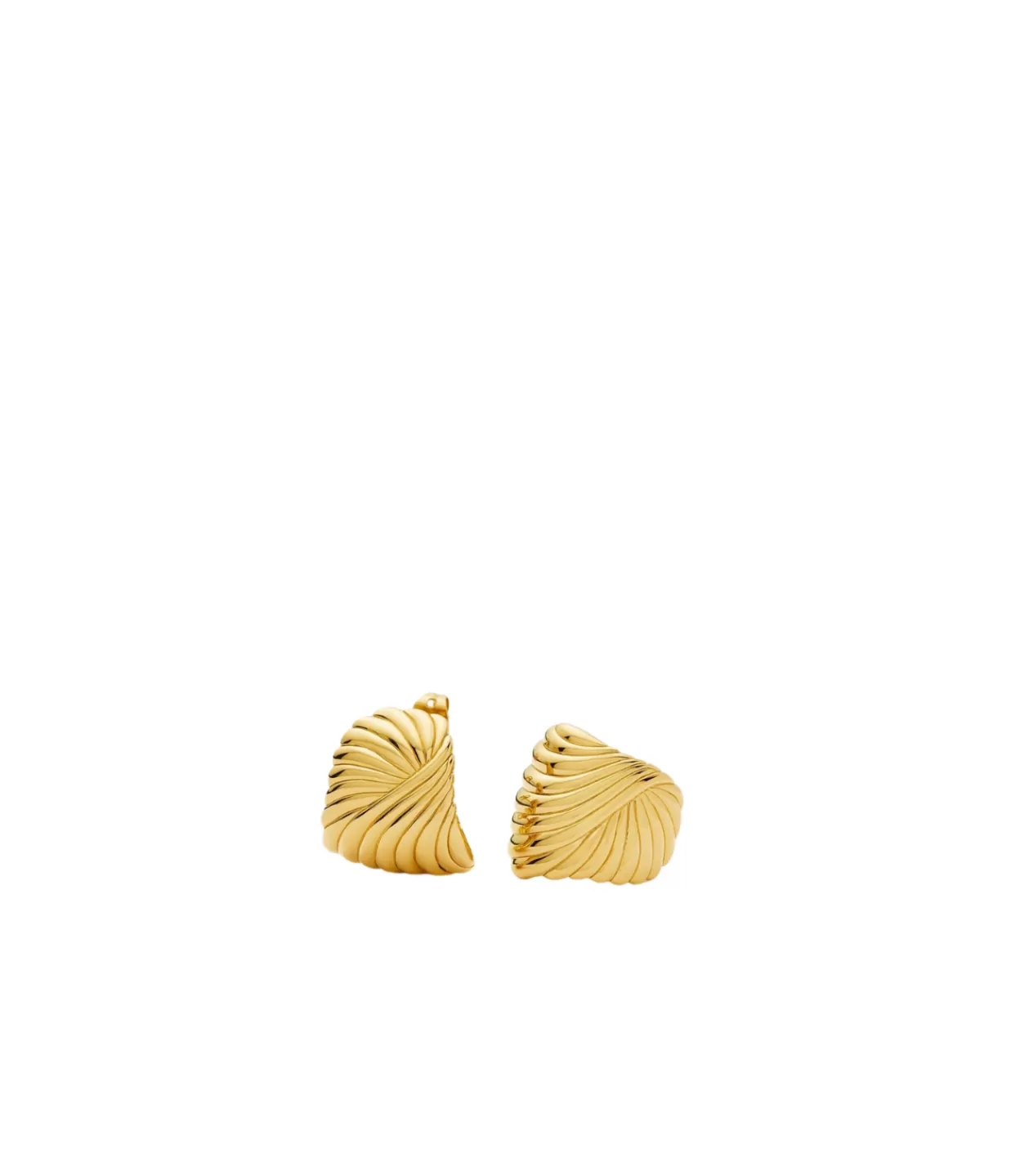 New Ripple Stud Earrings In Gold Jewellery | Earrings