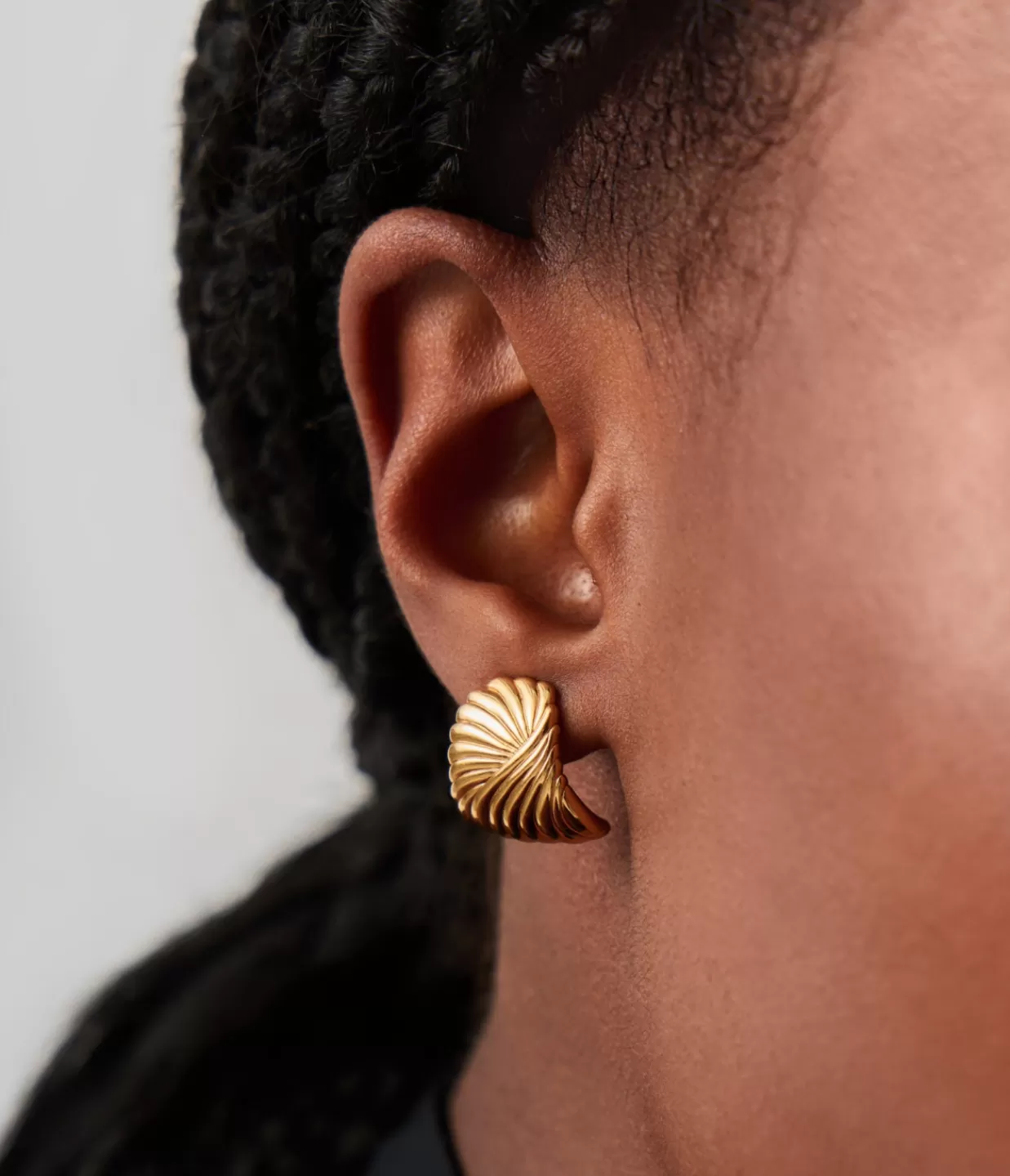 New Ripple Stud Earrings In Gold Jewellery | Earrings