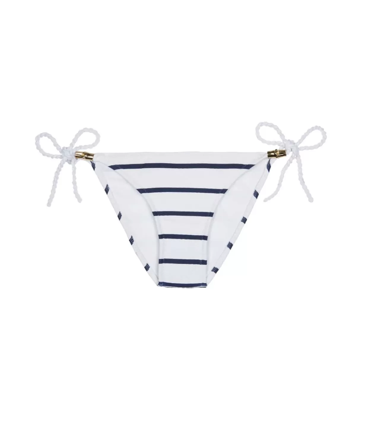 Hot Rope Tie Side Bikini Bottom In Nautical Swim & Resortwear