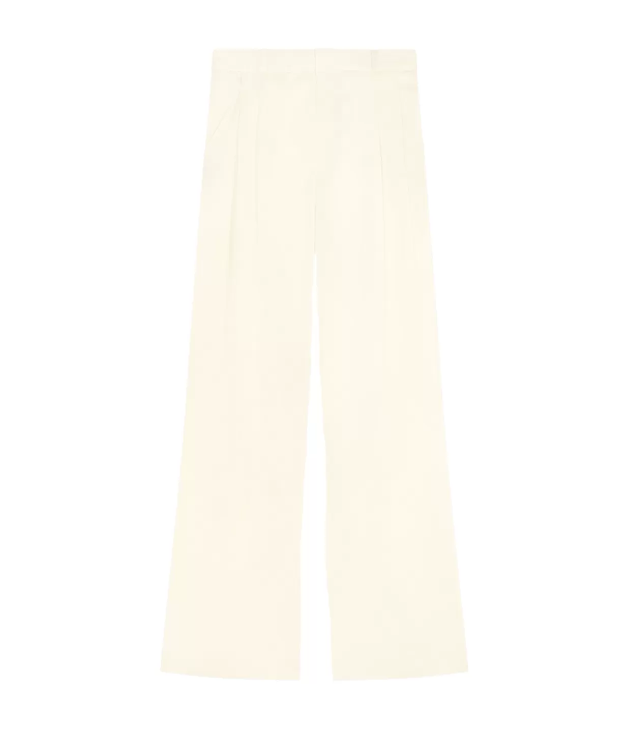 Shop Ross Wide Leg Pants In Ivory Pants