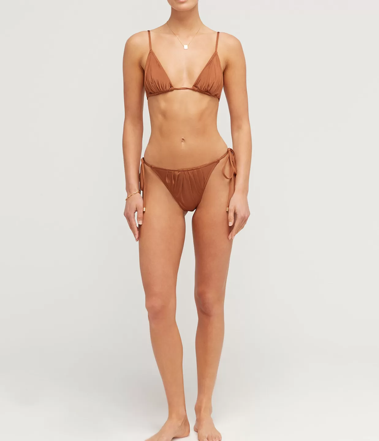 Sale Ruched String Pant In Maple Swim & Resortwear