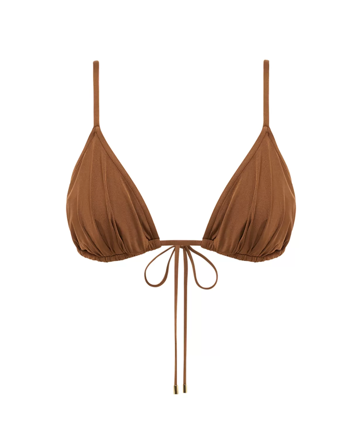 Fashion Ruched String Tri In Maple Swim & Resortwear