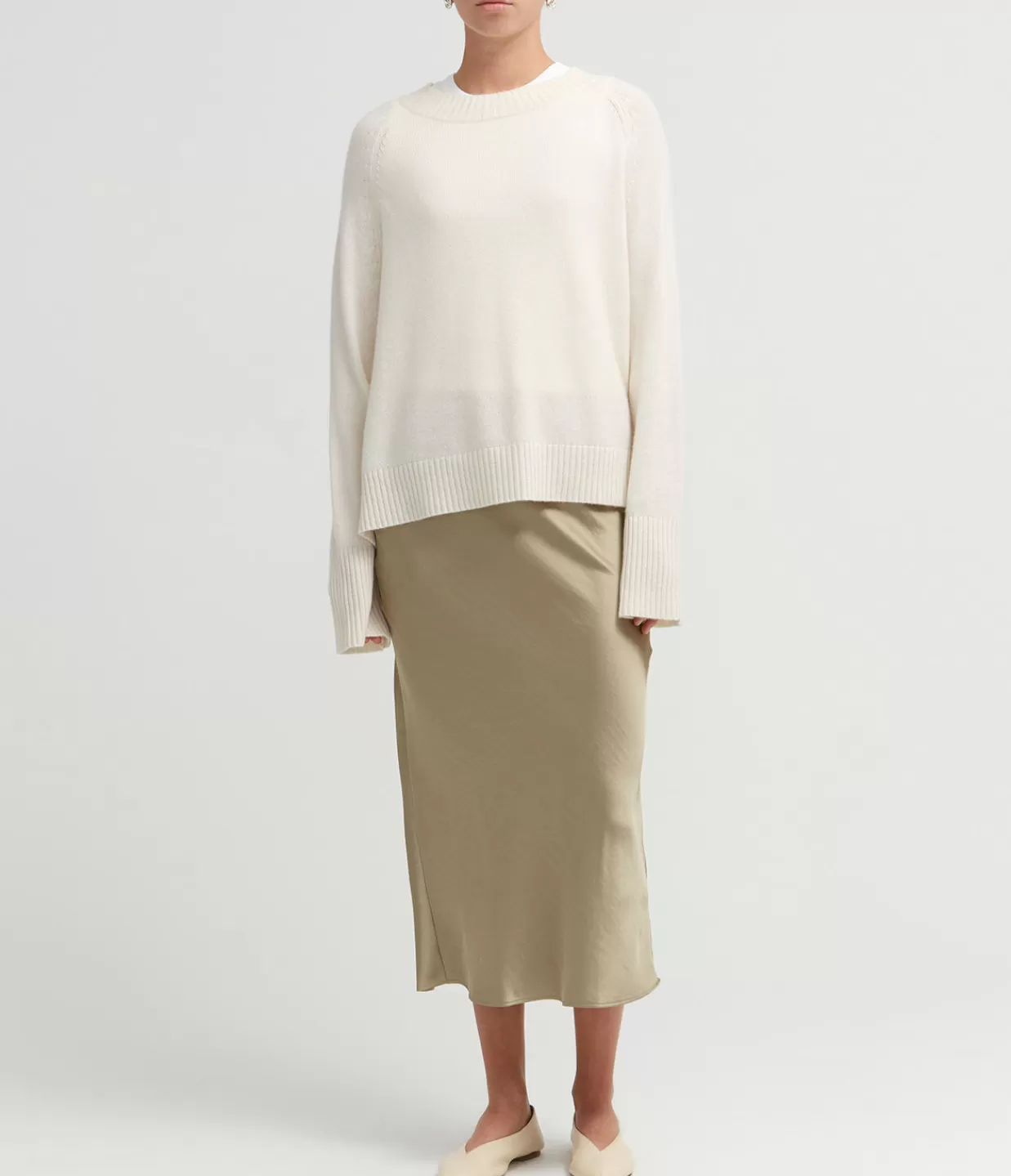 Cheap Saagneta Maxi Skirt In Light Olive Skirts