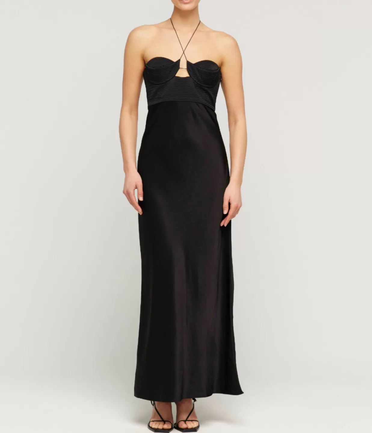 Online Sarah Halter Midi Dress In Black Dresses