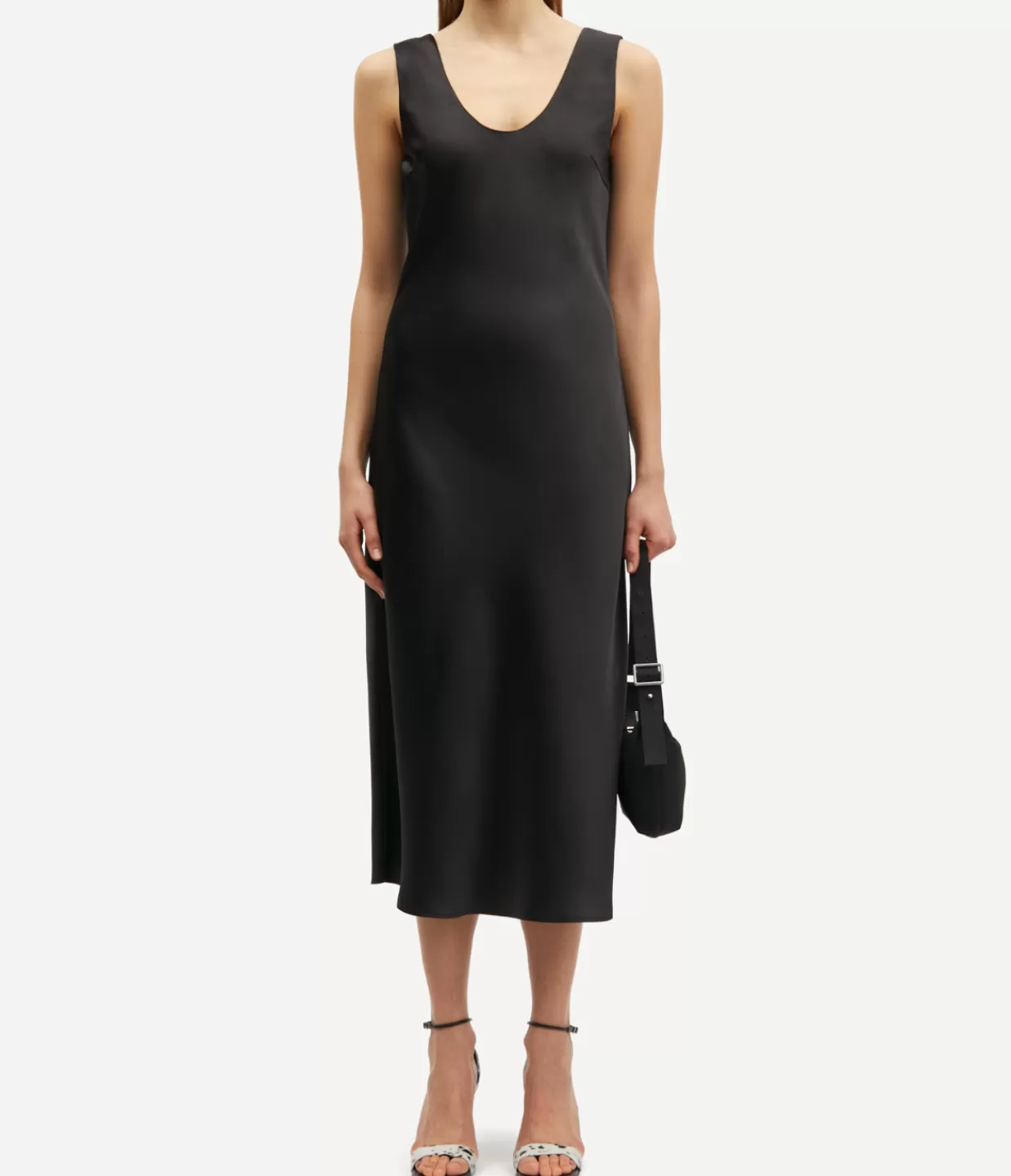 New Sasumma Slip Dress In Black Dresses