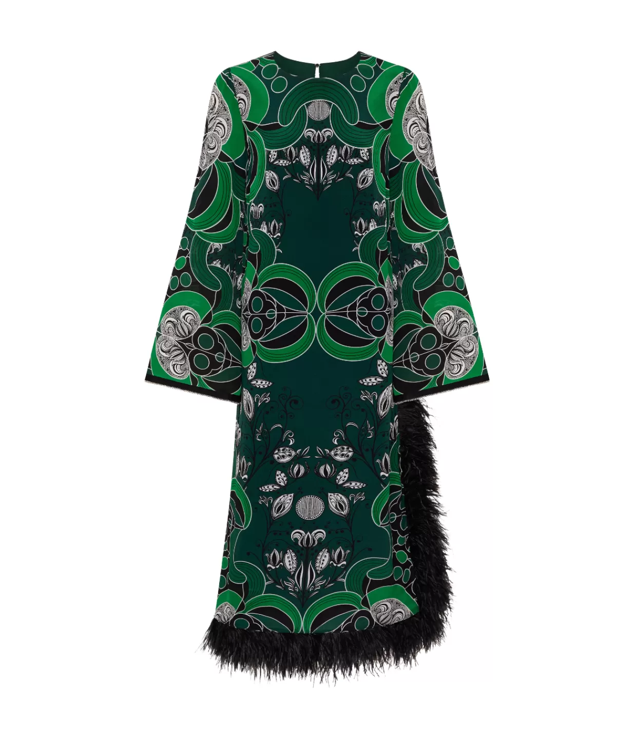 Fashion Seraphina Crepe Dress In Enchantress Emerald Dresses