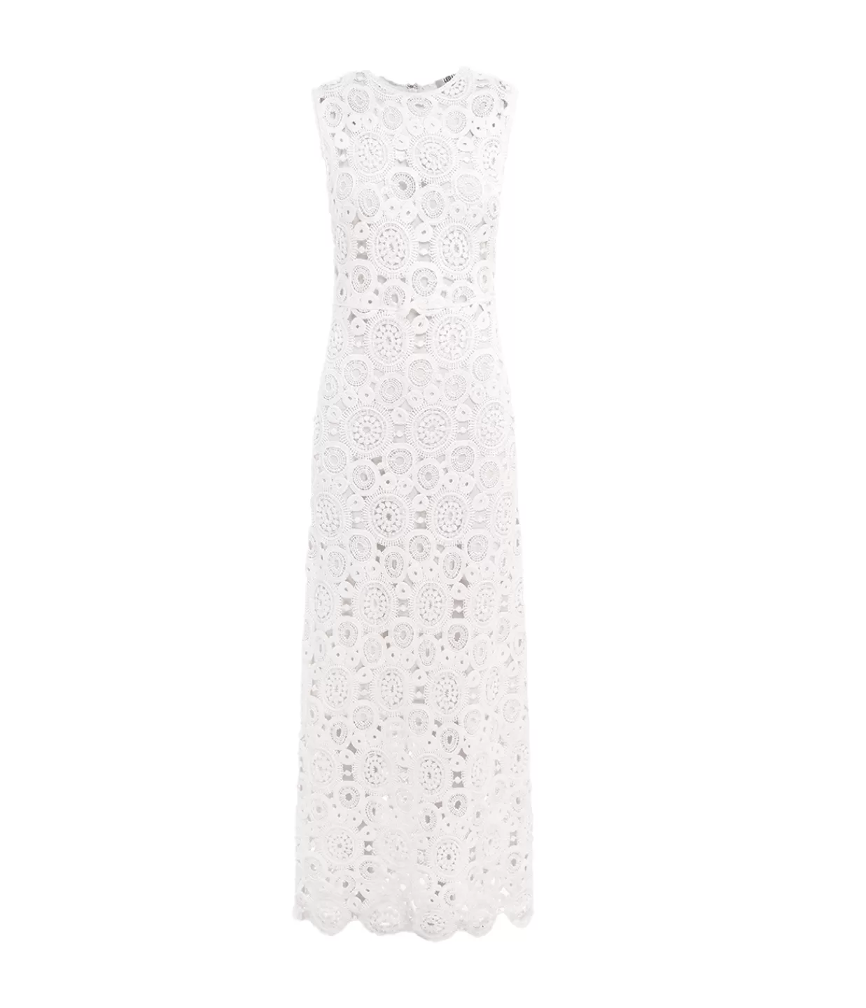 Flash Sale Serena Crochet Midi Dress In Snow Dresses