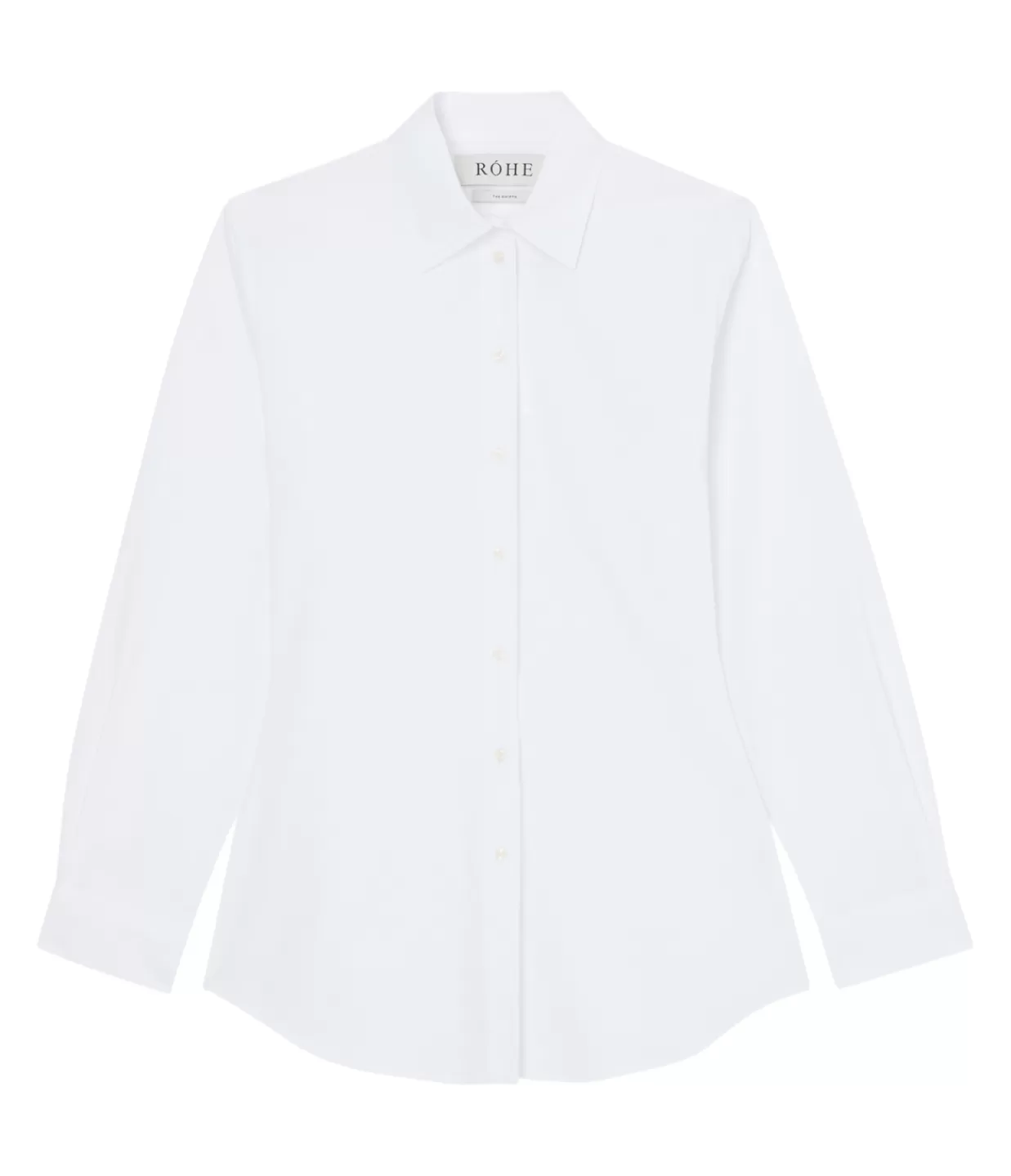 Best Sale Shaped Poplin Shirt In White Tops