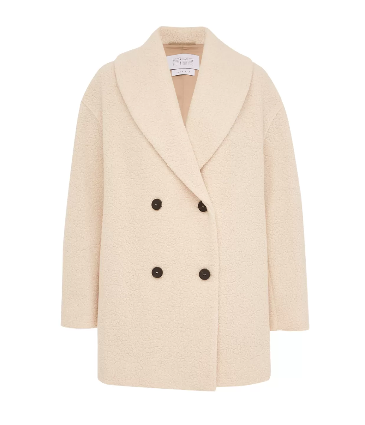 Flash Sale Shawl Collar Wool Jacket In Ecru Jackets & Outerwear