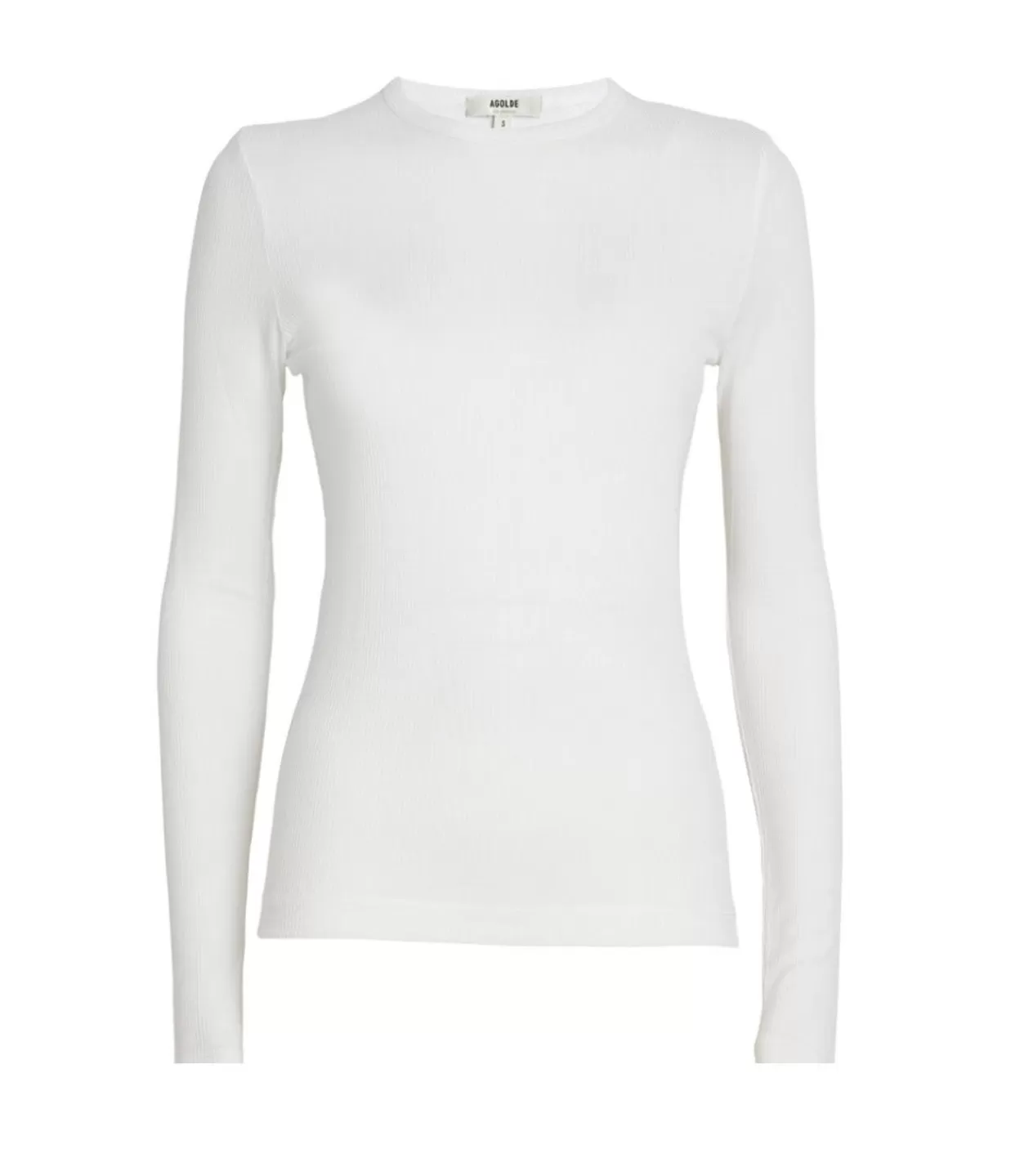 Clearance Shona Long Sleeve Fitted Tee In White T-Shirts & Tanks