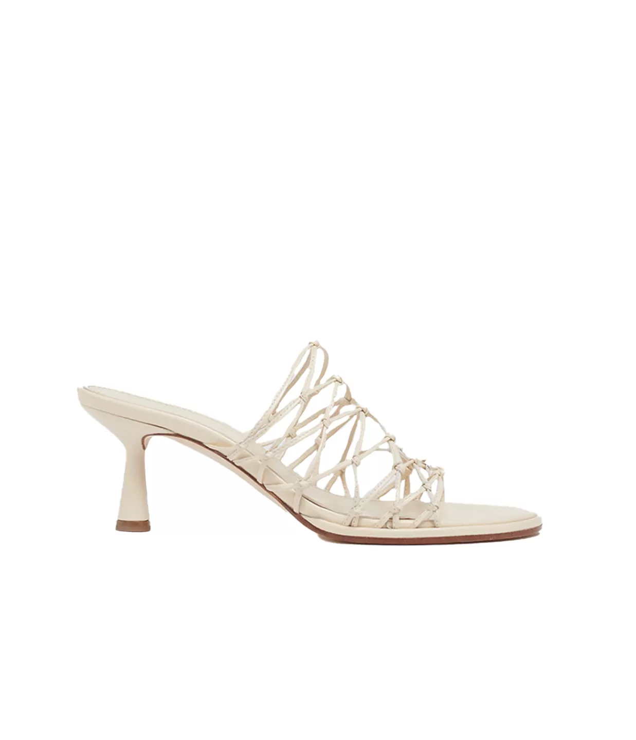 Flash Sale Sibi Nappa Leather Heel In Creamy Heels & Pumps