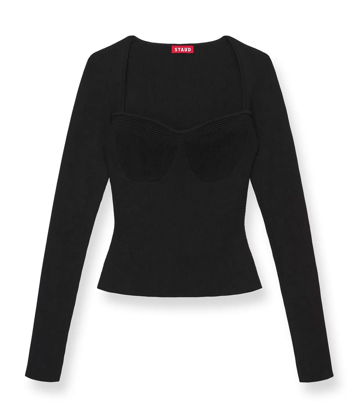 Outlet Silhouette Square Neck Top In Black Tops