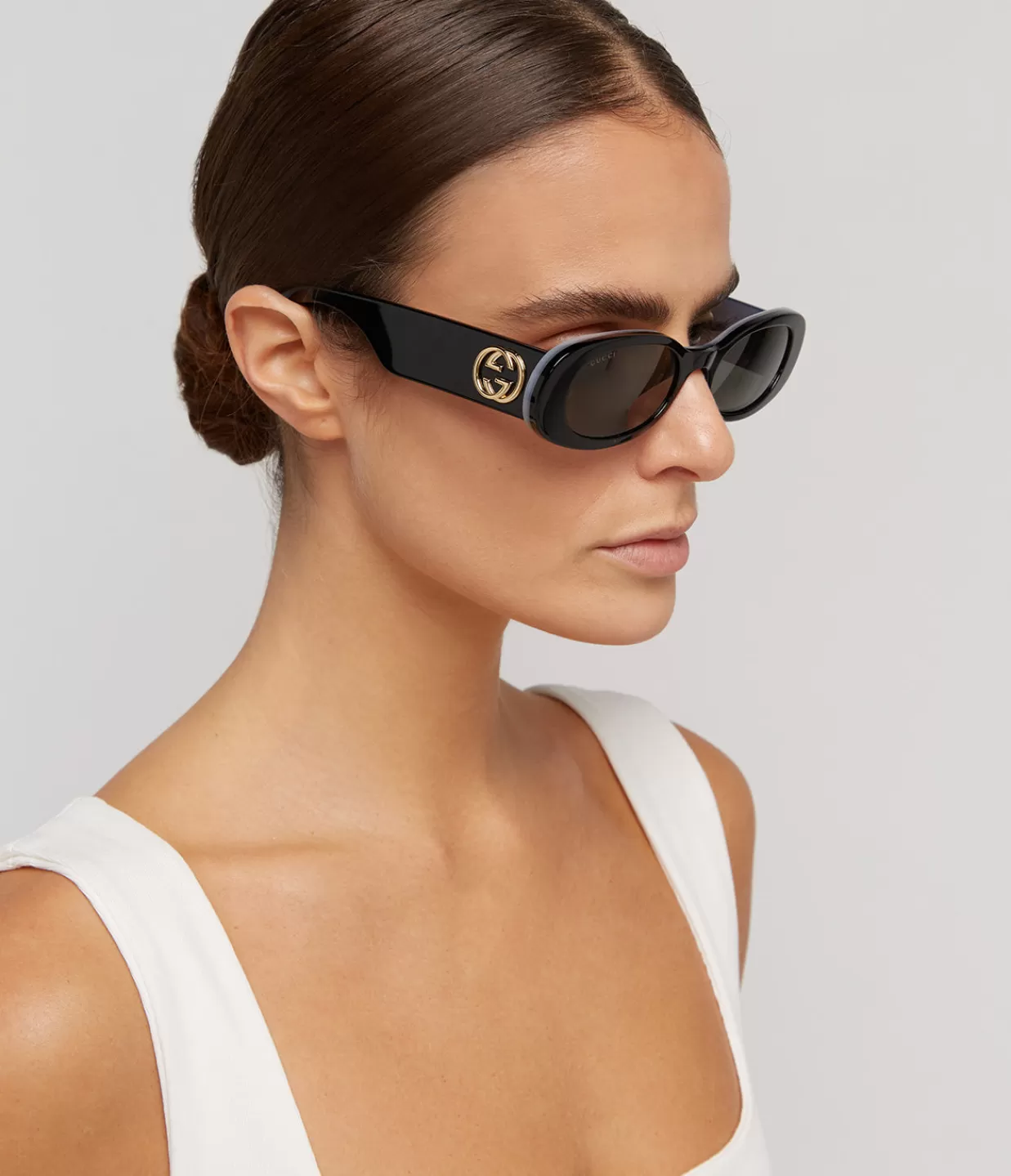 Shop Slim Frame Sunglasses In Black Sunglasses