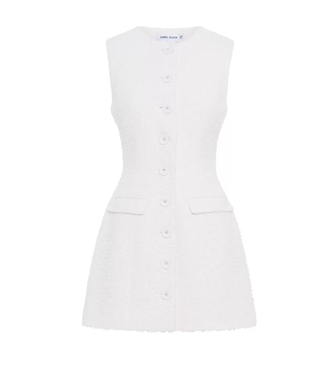 Clearance Sofia Tweed Dress In Porcelain Dresses