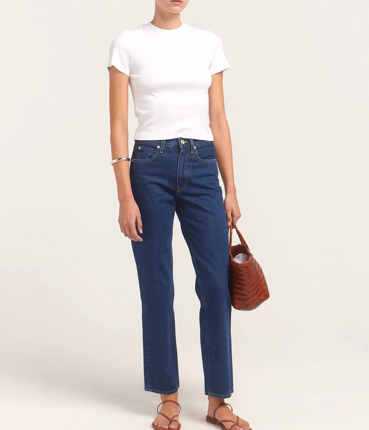 Best Sale Sophie Mid Rise Straight Leg In Evermore Denim