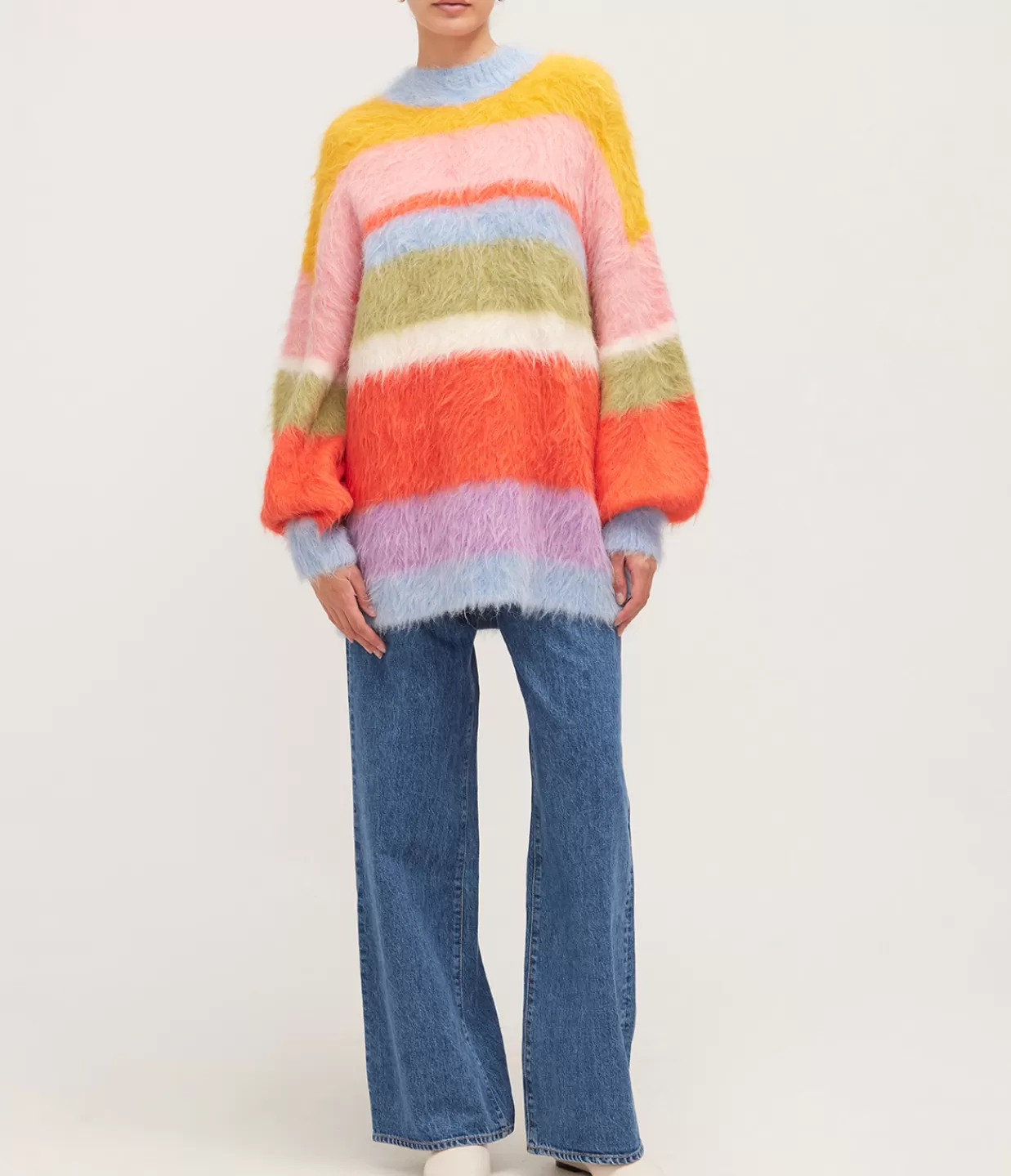 Store Sporty Sweater In Multi Knitwear