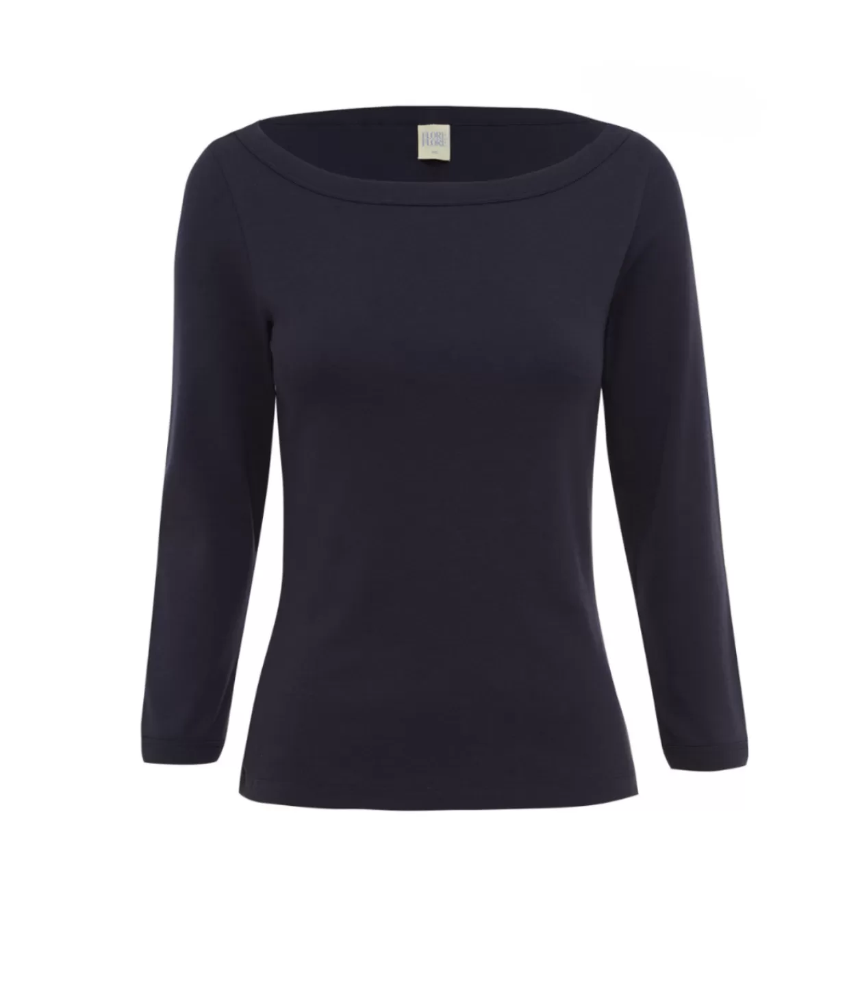 Shop Steffie Boatneck Tee In Navy T-Shirts & Tanks