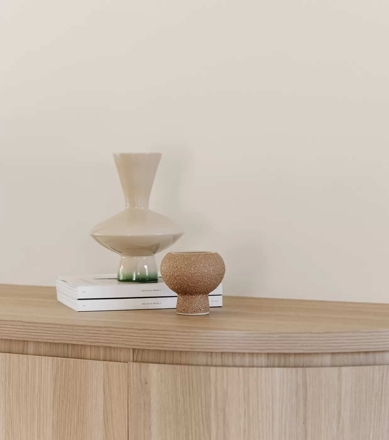 Outlet Stevie Vase In Dusty Beige Mode Living