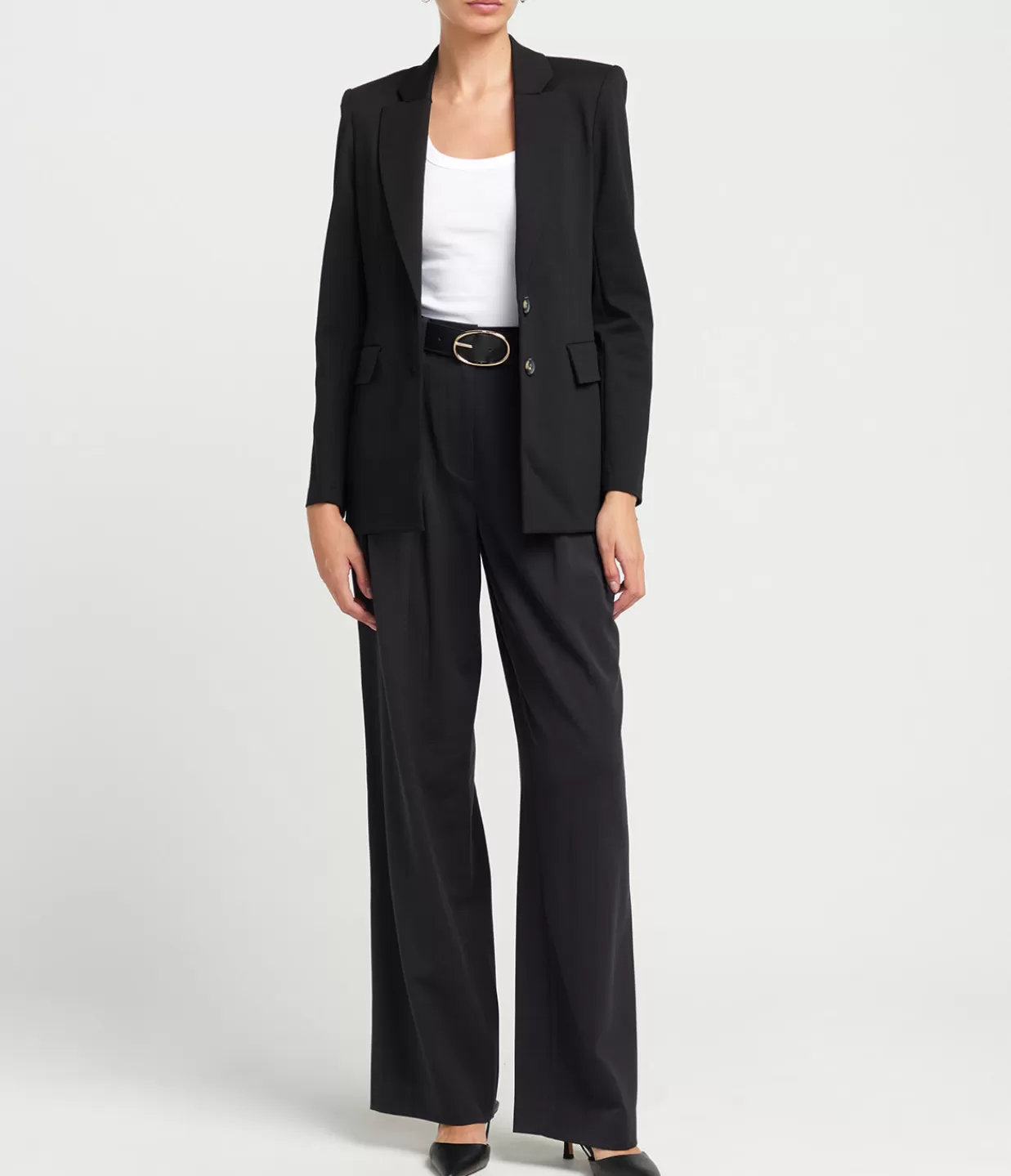 Cheap Tailored Techno Viscose Blazer In Black Jackets & Outerwear