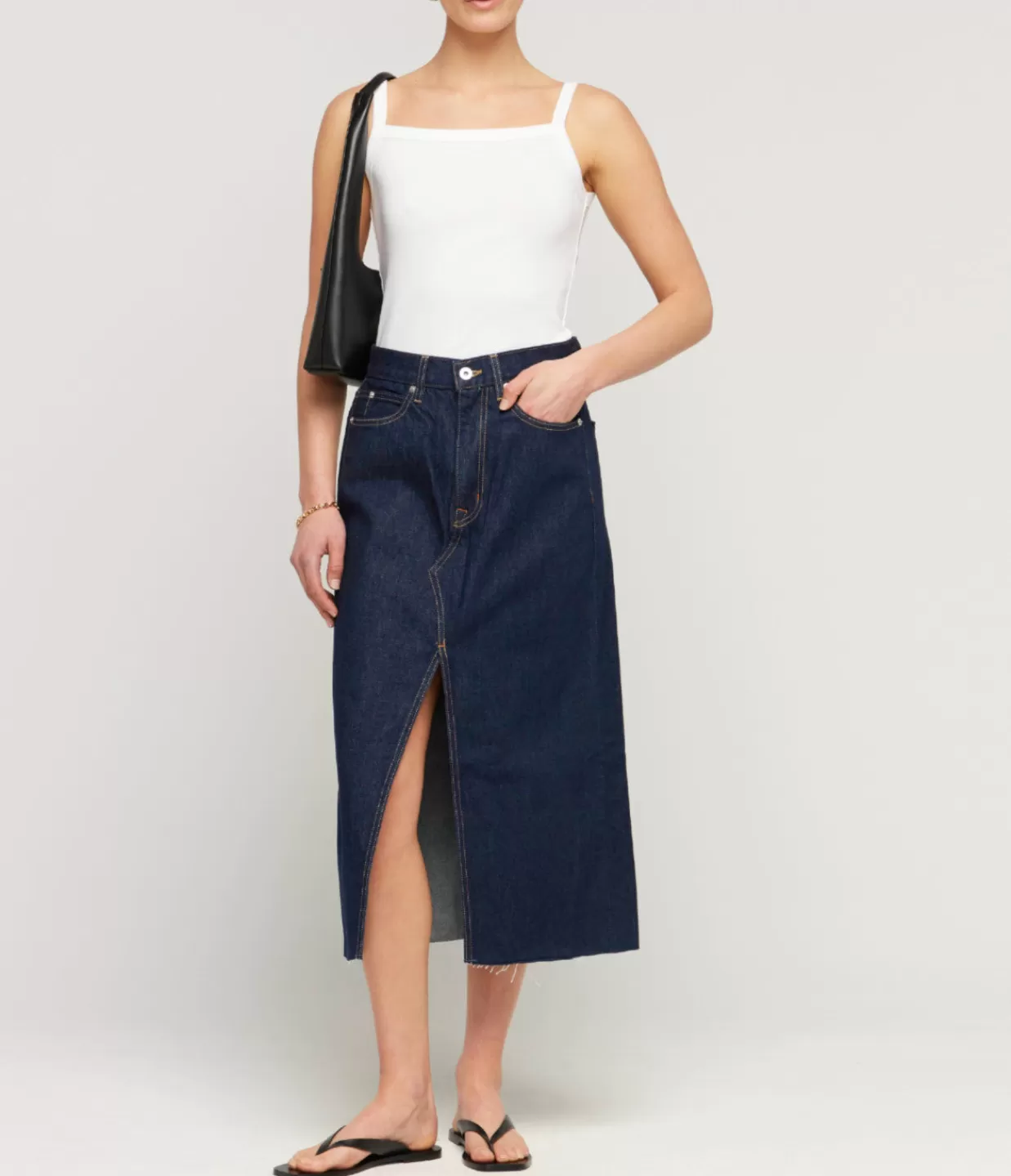 Best Taylor Midi Skirt In Midnight Mile Skirts