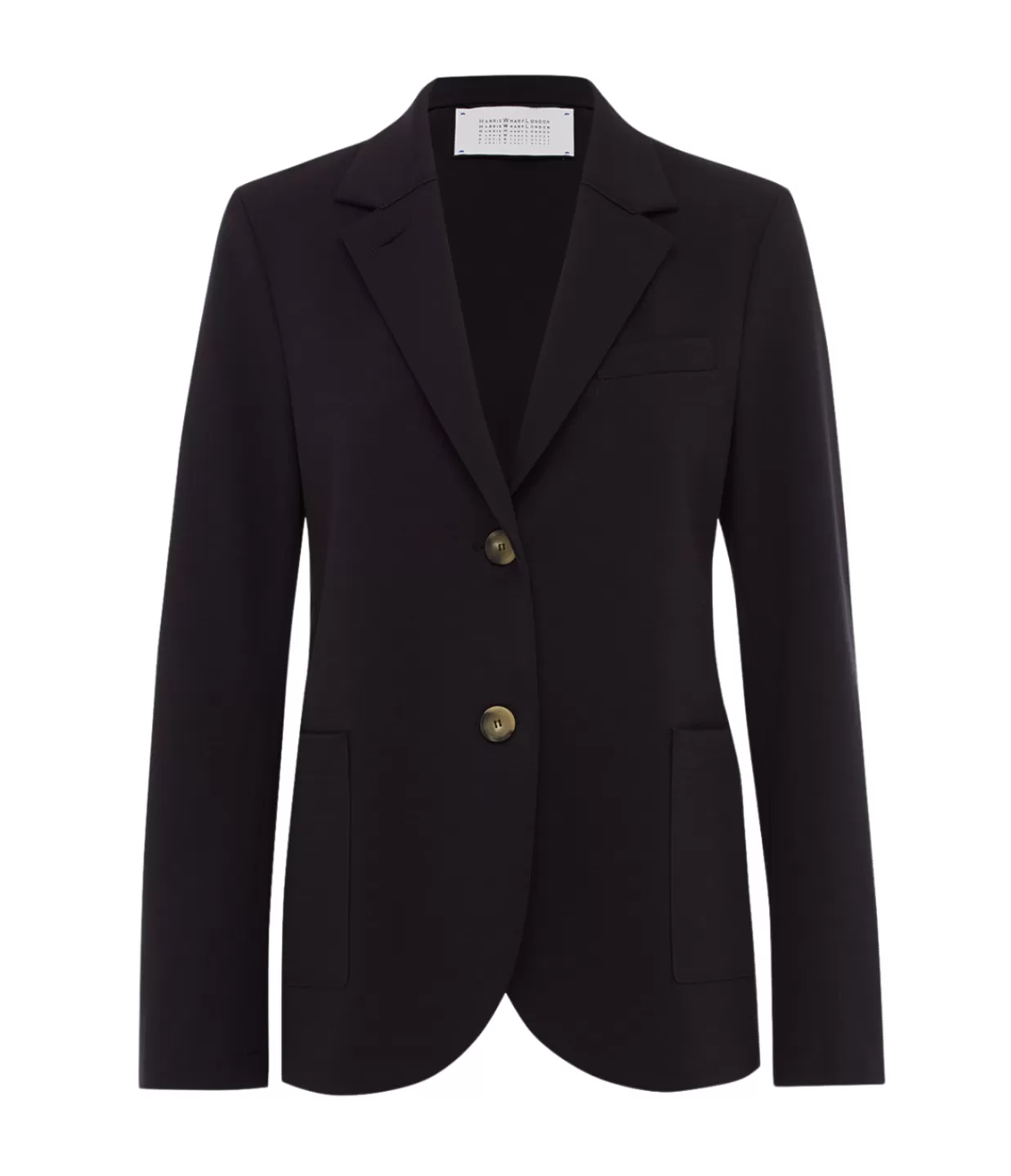 Best Techno Viscose Collard Blazer In Navy Jackets & Outerwear