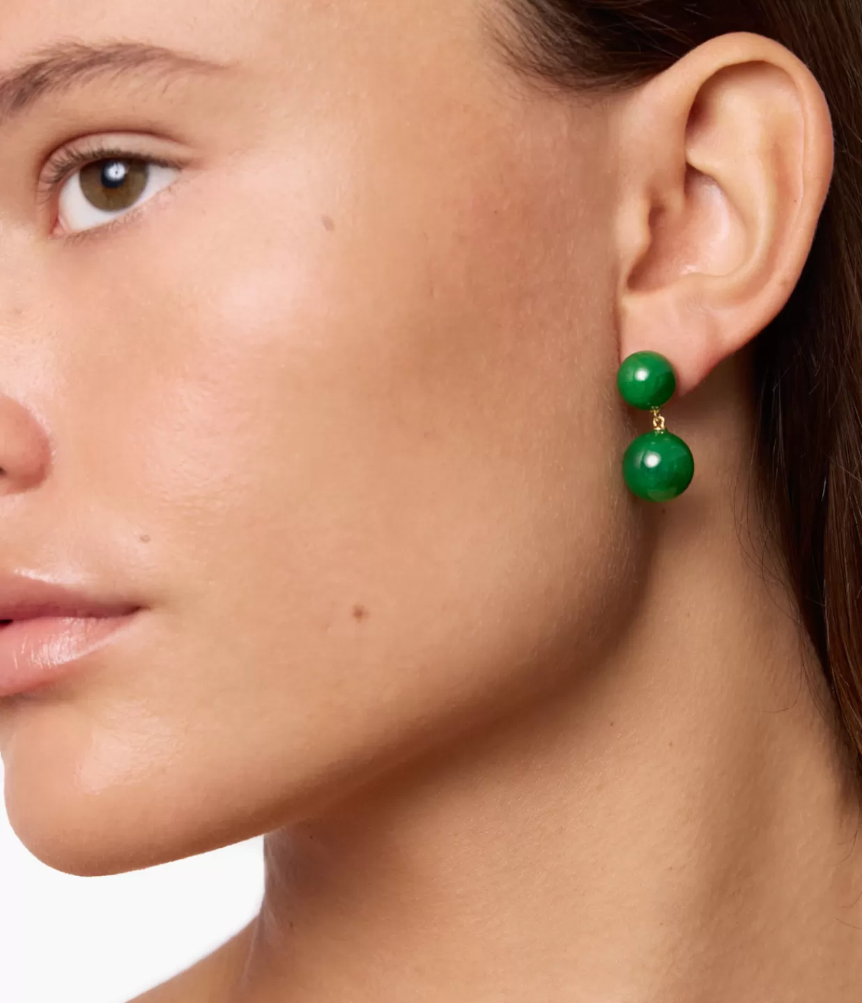 Discount The Hannah Earrings In Green Agate Jewellery | Earrings