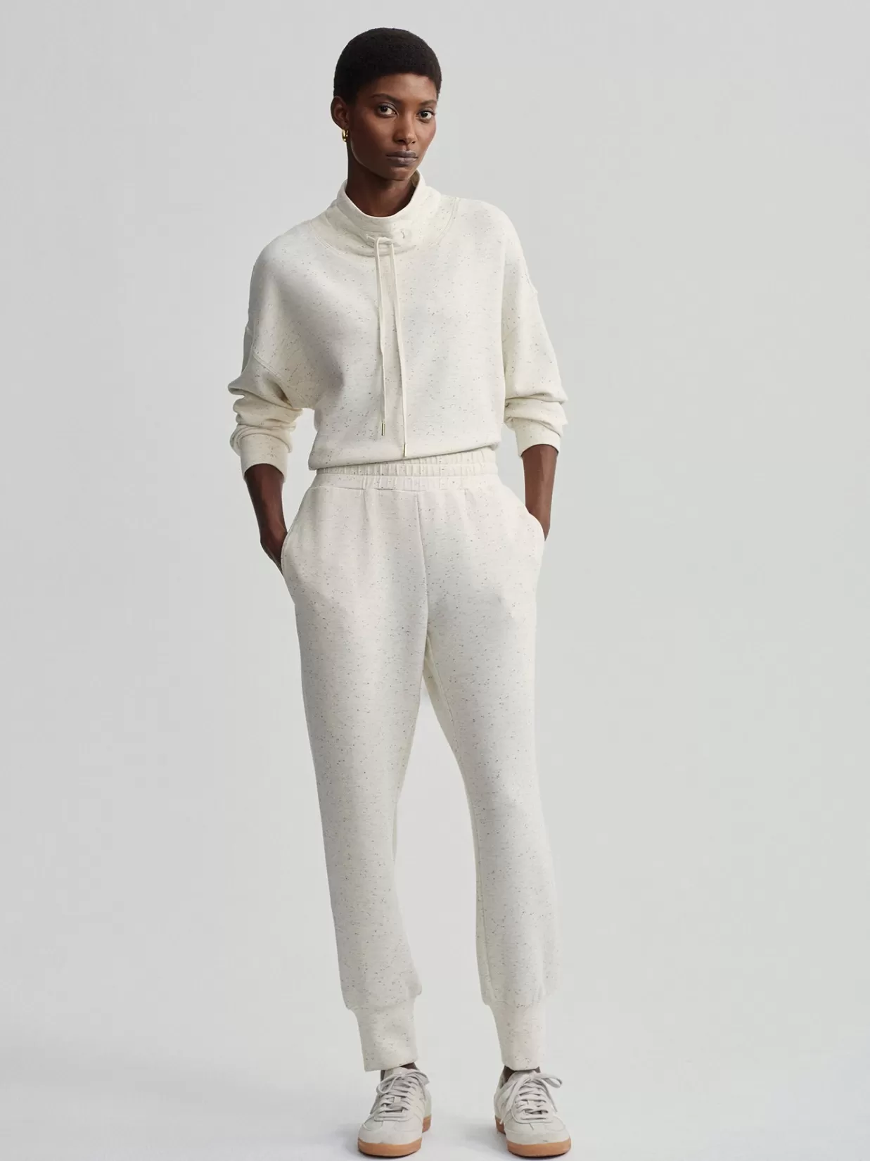 Flash Sale The Slim Cuff Pant 27.5 In Ivory Marl Fleck Loungewear