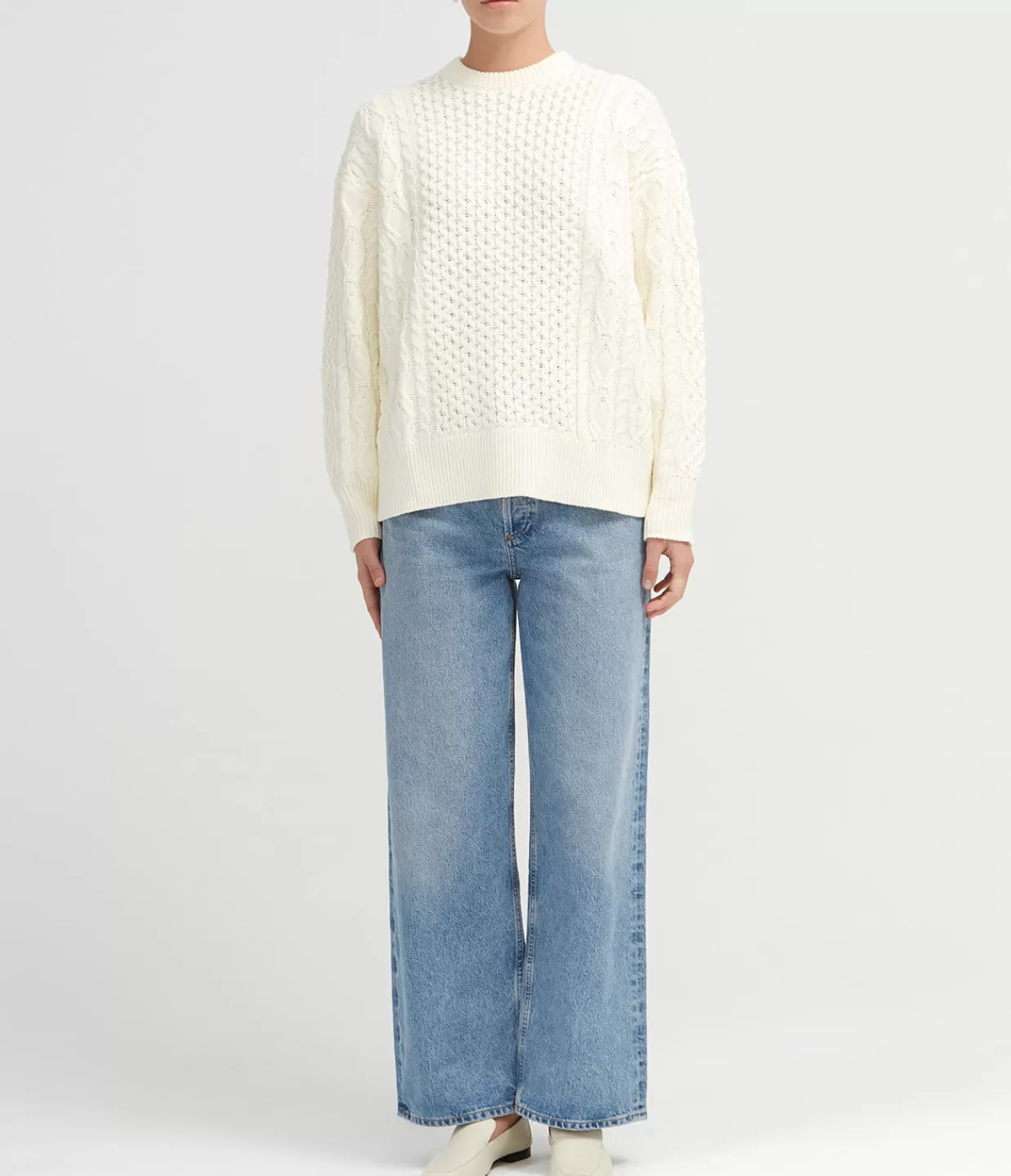 Shop Tracy Sweater In Buttercream Knitwear