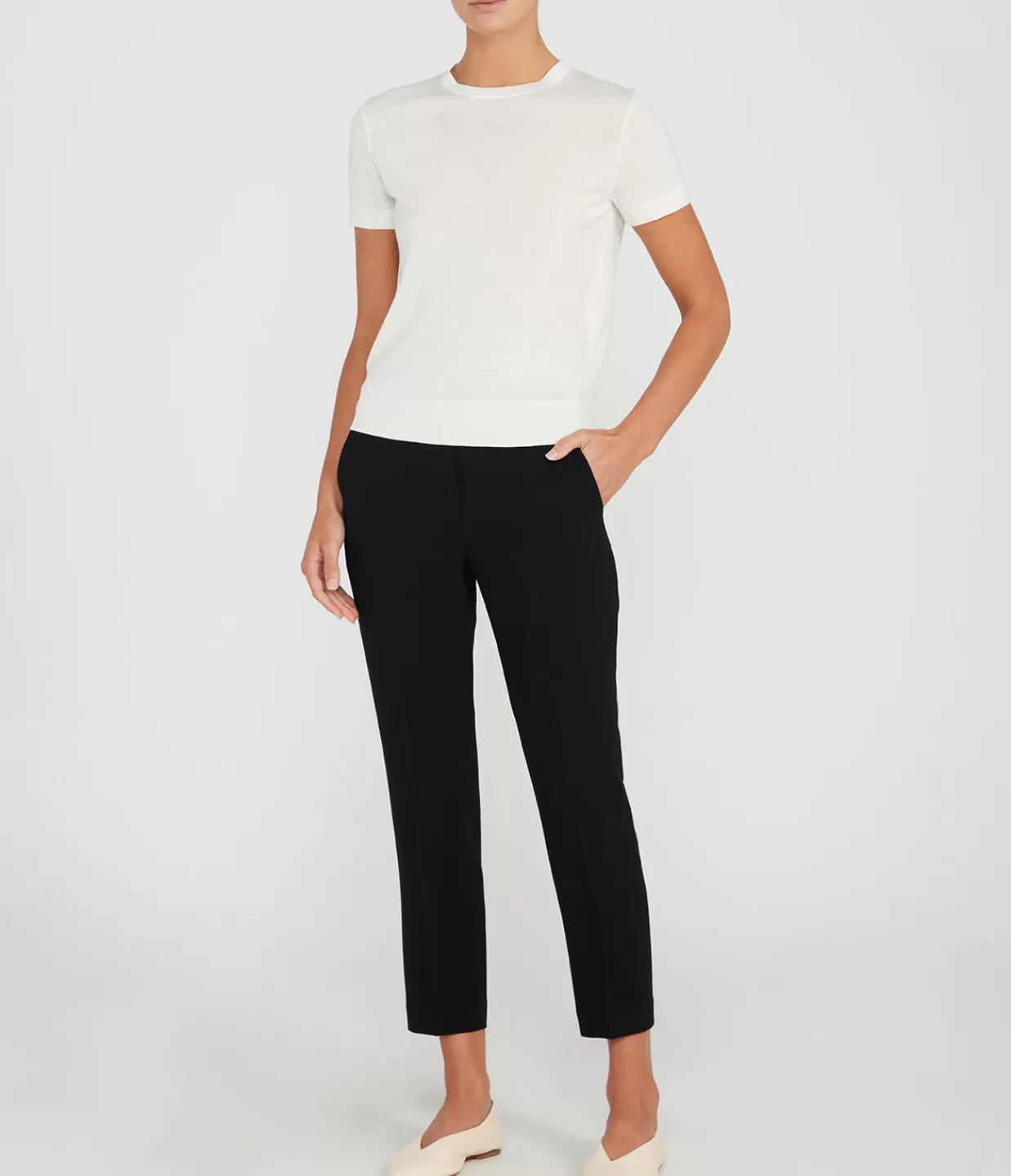 Cheap Treeca Pull On Pant In Black Pants