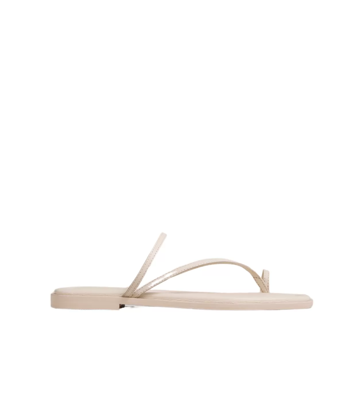 Clearance Turner Suede Sandal In Eggshell Flat Sandals