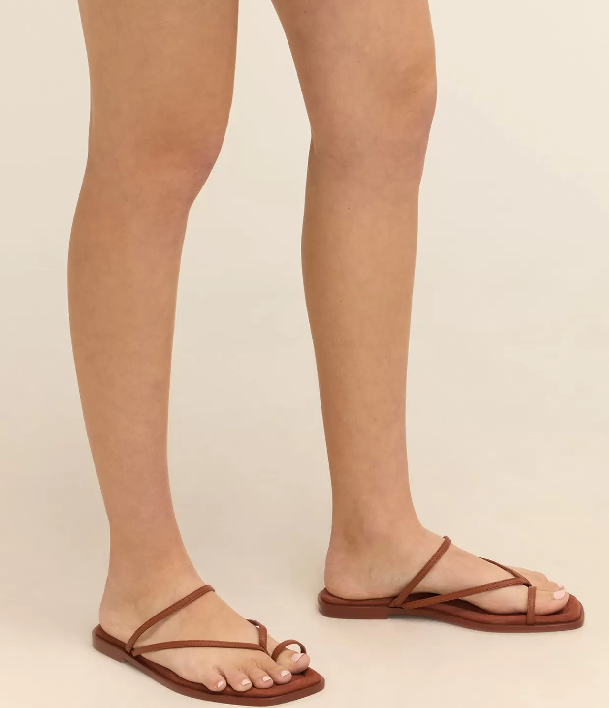 Cheap Turner Suede Sandal In Sienna Flat Sandals