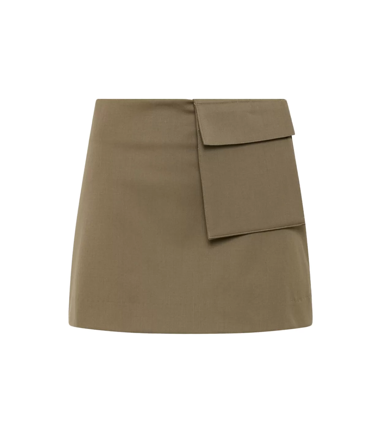 Fashion Utilitarian Pocket Mini Skirt In Kelp Skirts