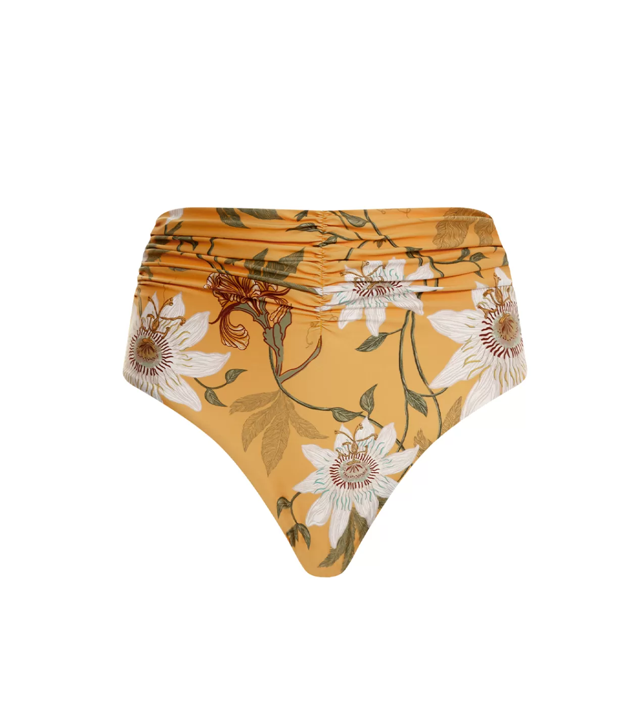 Hot Vaiven High Waisted Bikini Bottom In Pasiflora Swim & Resortwear